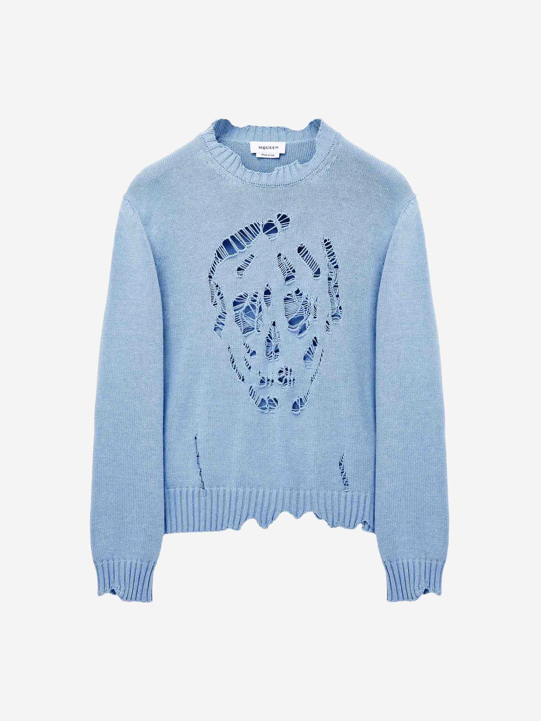 Crew Neck Alexander Mcqueen Skull Knit Jumper Alexander McQueen