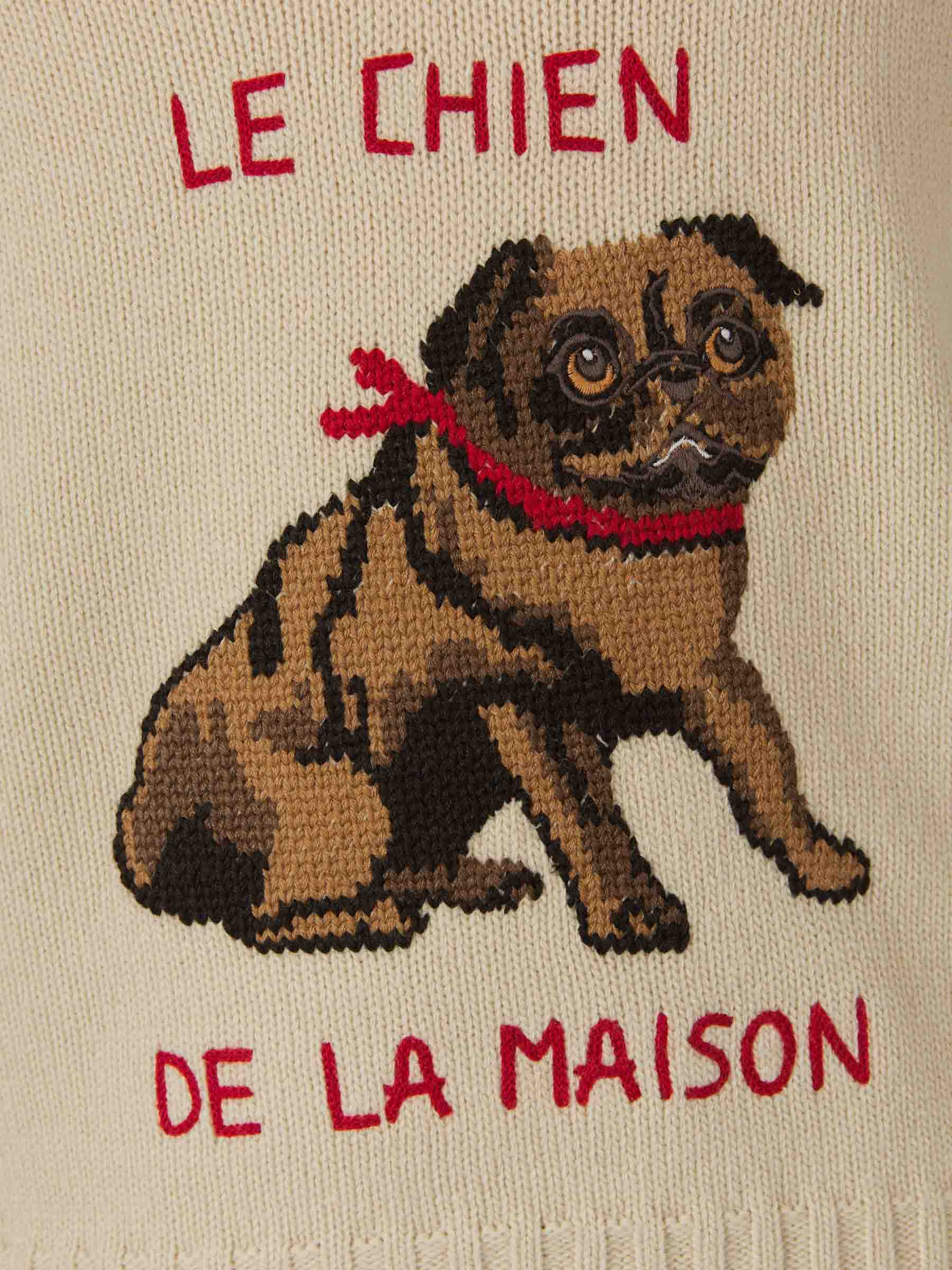 Valentino Hombre Barcelona Jersey Le Chien de la Maison color Crema sku 542-002483 01 - Foto 4