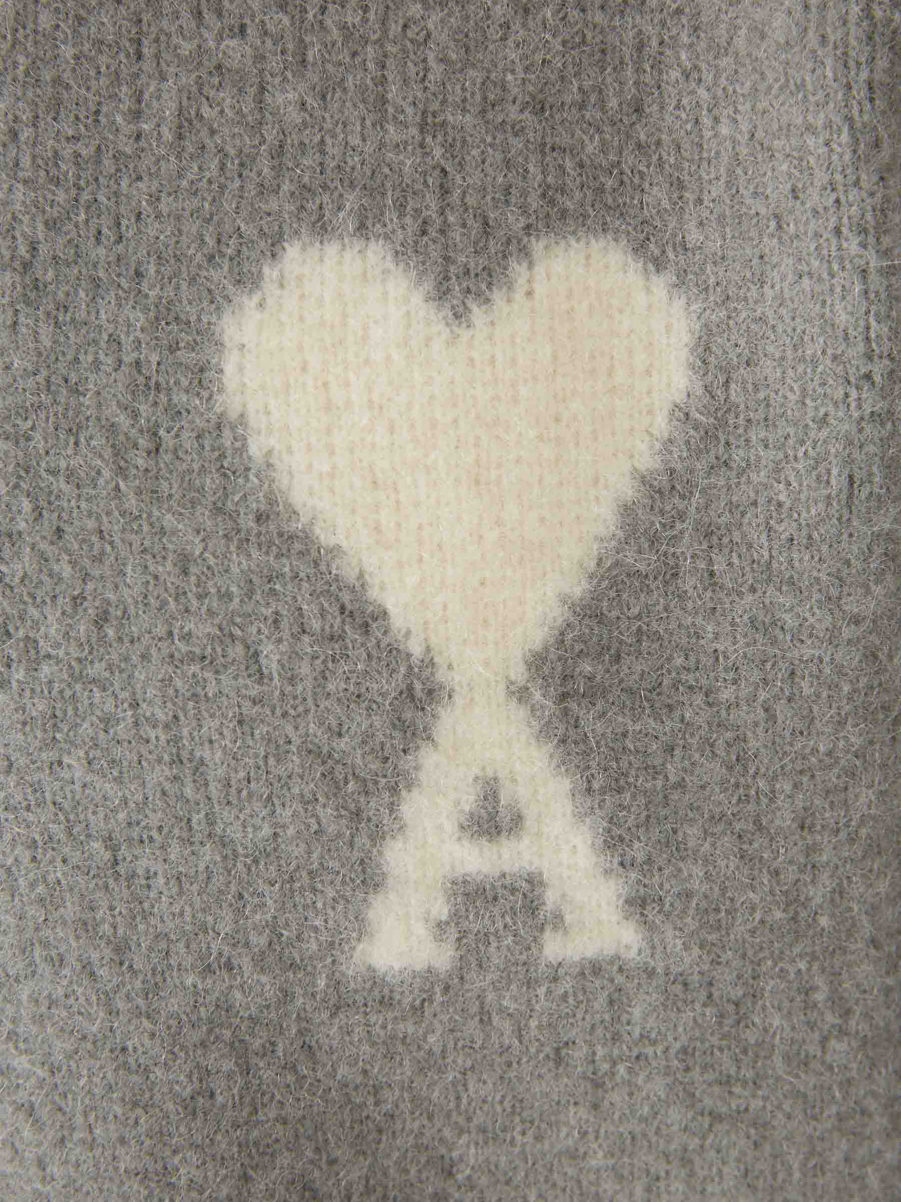 Ami Paris Hombre Barcelona Jersey Cuello Redondo color Gris sku 542-002505 02 - Foto 3