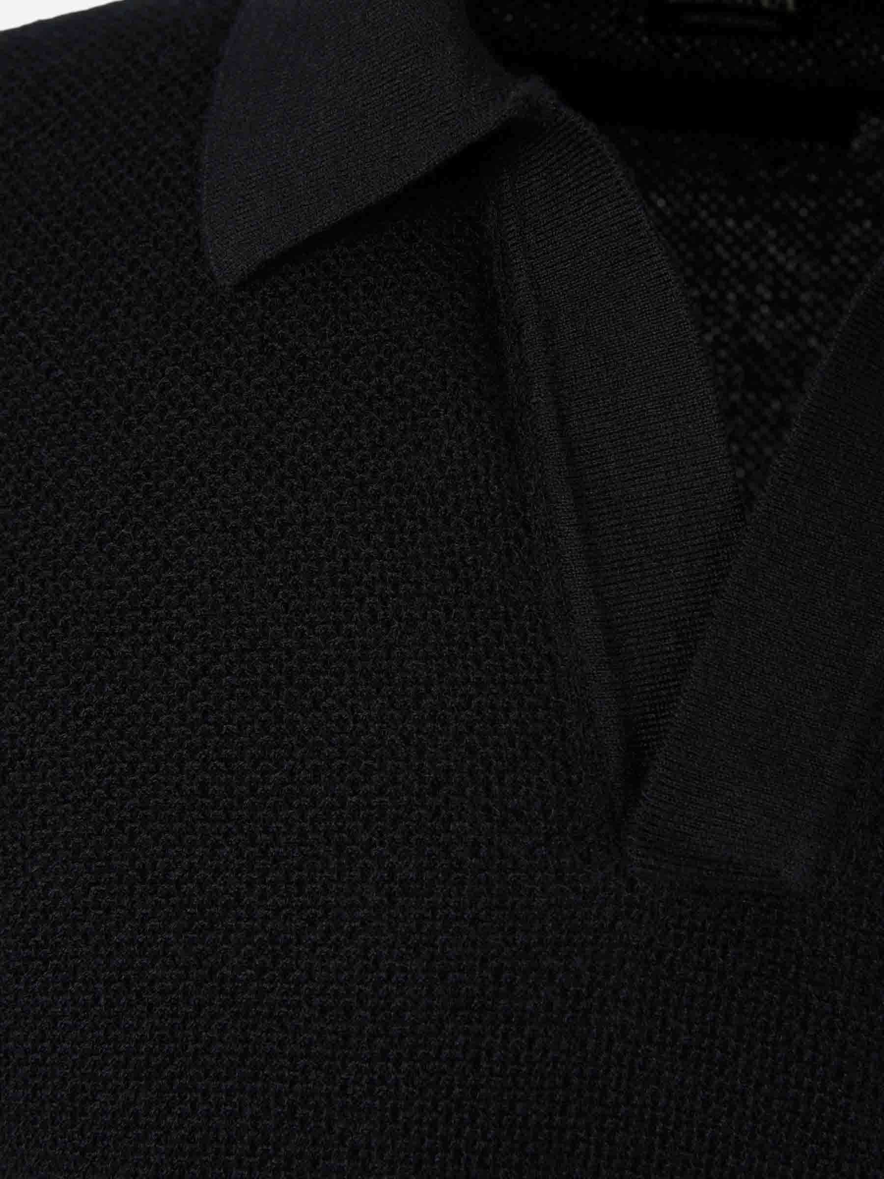 Zegna Hombre Barcelona Jersey Cuello Polo color Negro sku 542-002516 00 - Foto 3