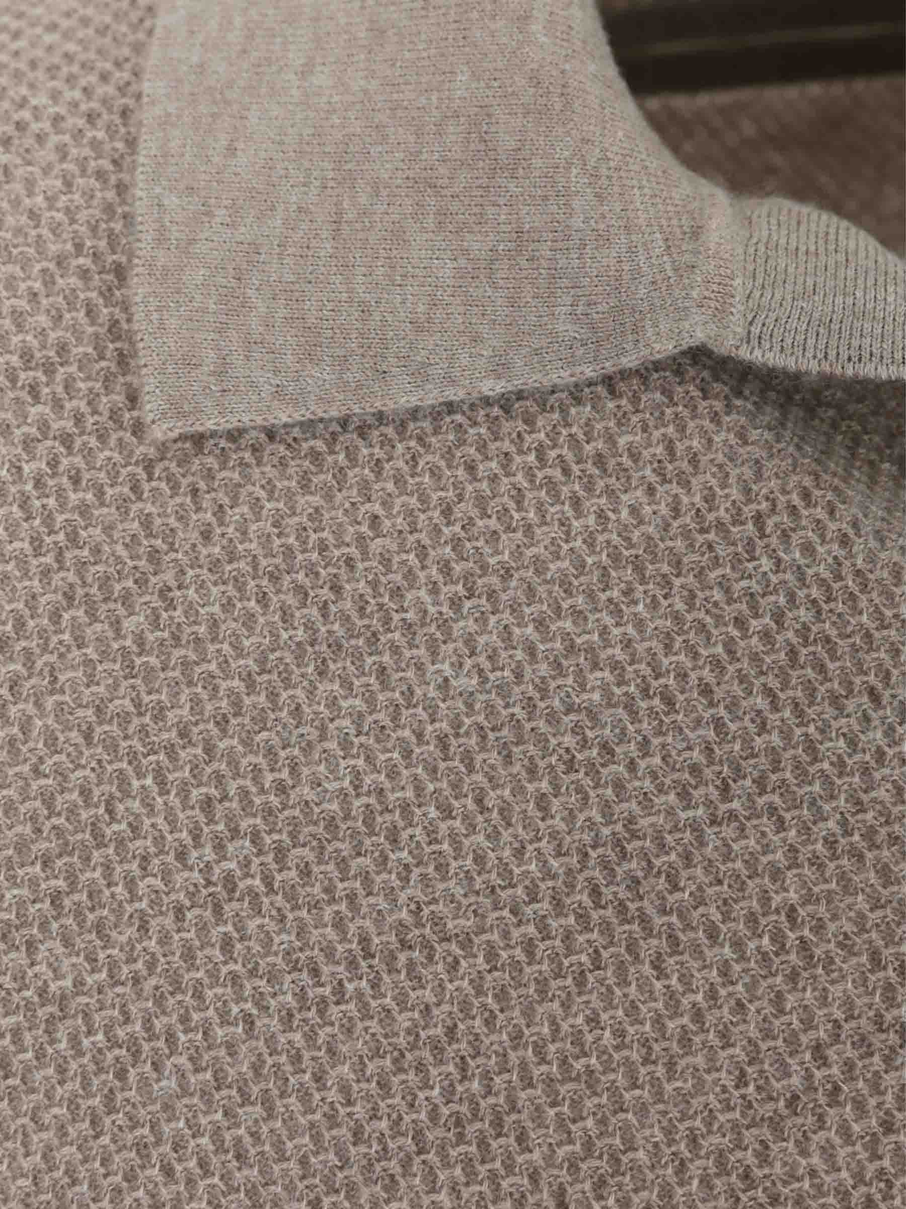 Zegna Hombre Barcelona Jersey Cuello Polo color Camel sku 542-002516 01 - Foto 3