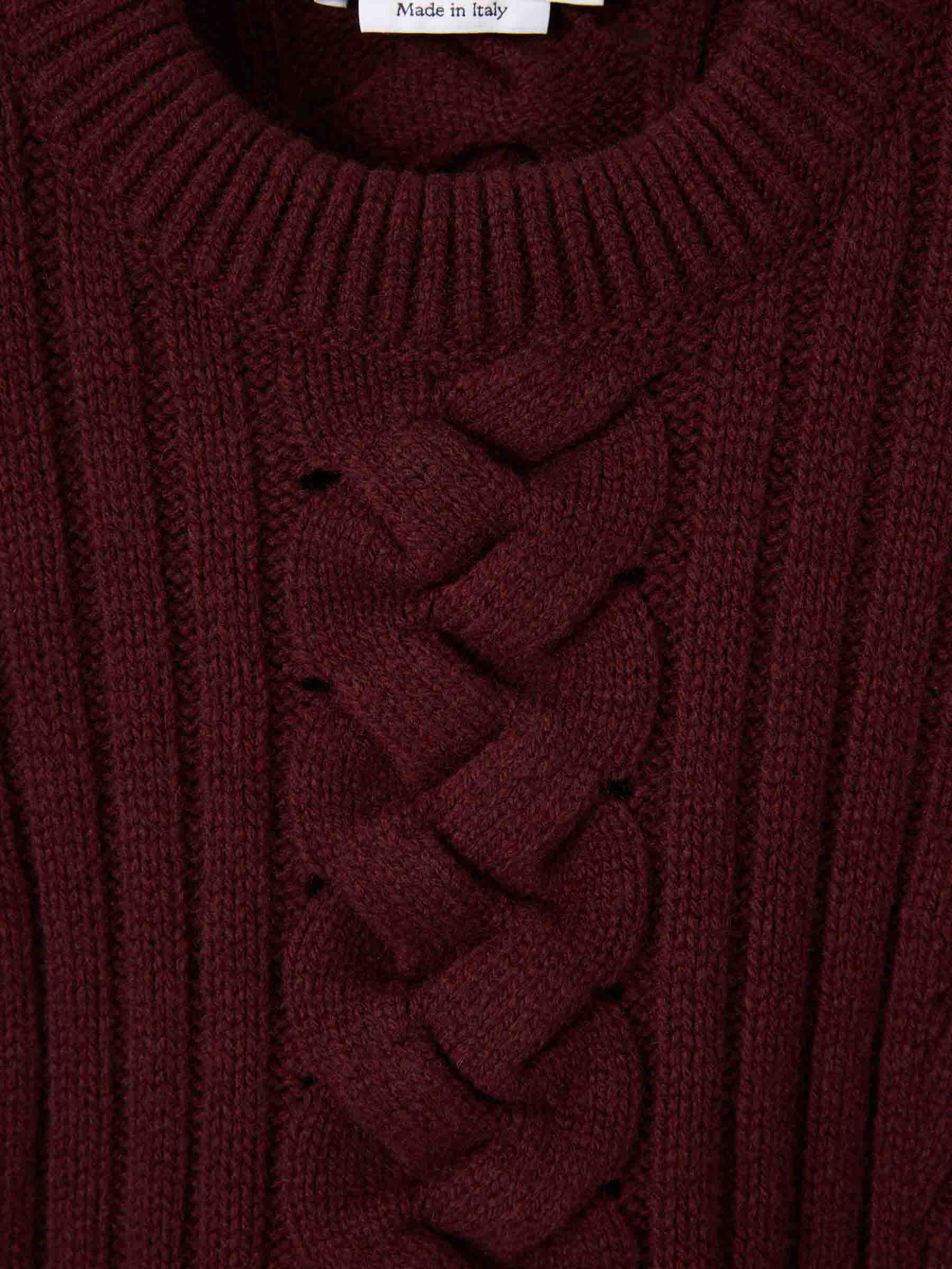 Alexander McQueen Hombre Barcelona Jersey Cuello Redondo color Burdeos sku 542-002539 01 - Foto 3