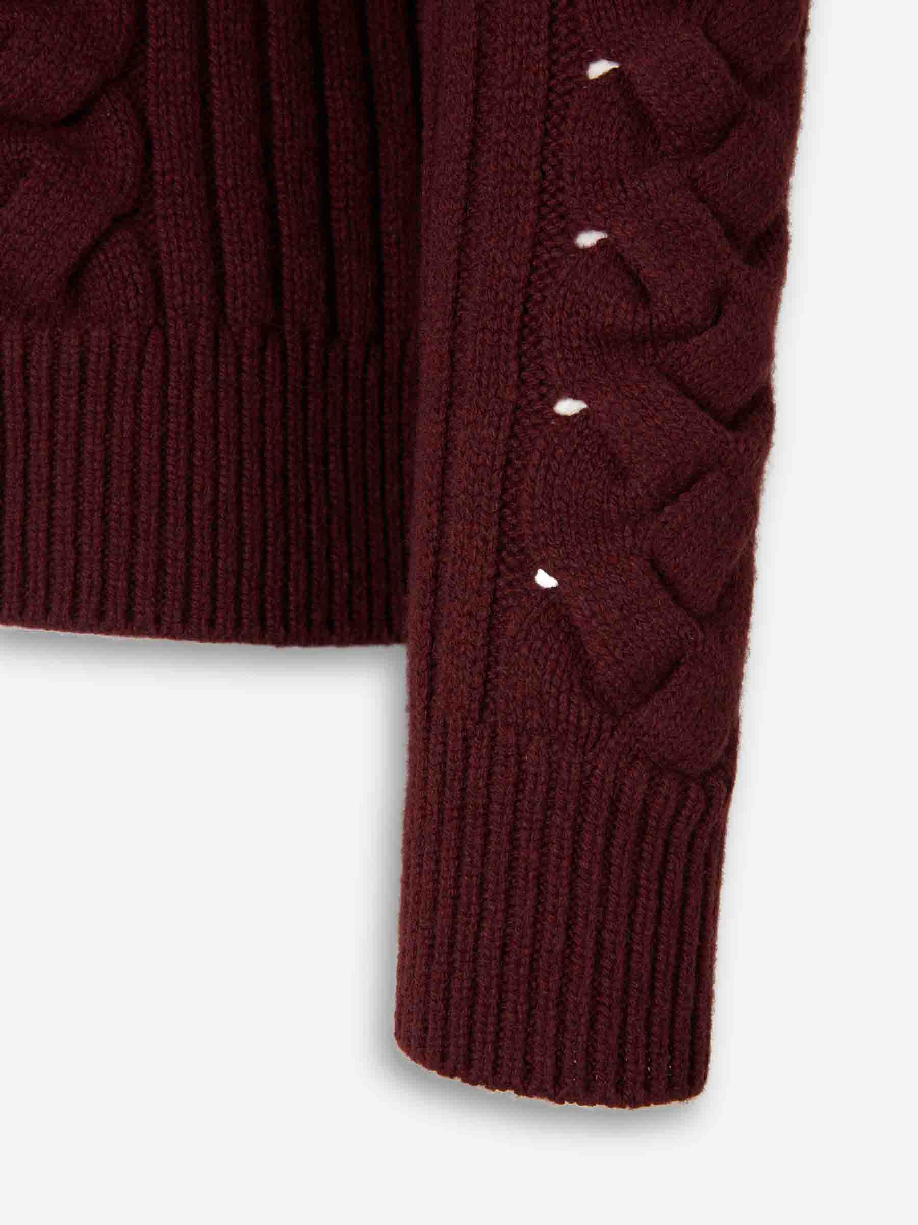 Alexander McQueen Hombre Barcelona Jersey Cuello Redondo color Burdeos sku 542-002539 01 - Foto 4