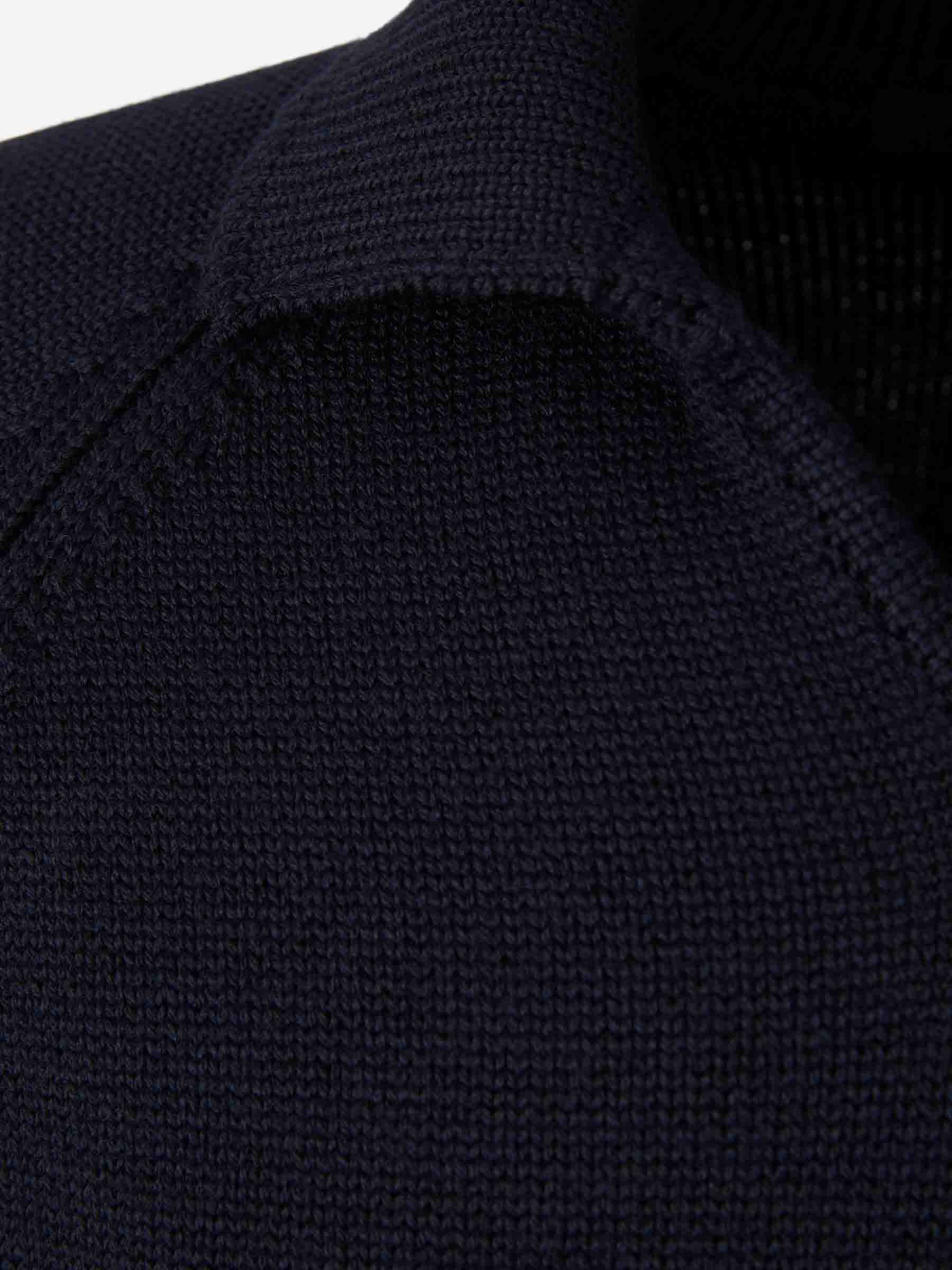 Zanone Hombre Barcelona Jersey Punto Lana color Azul Denim Oscuro sku 542-002545 01 - Foto 3
