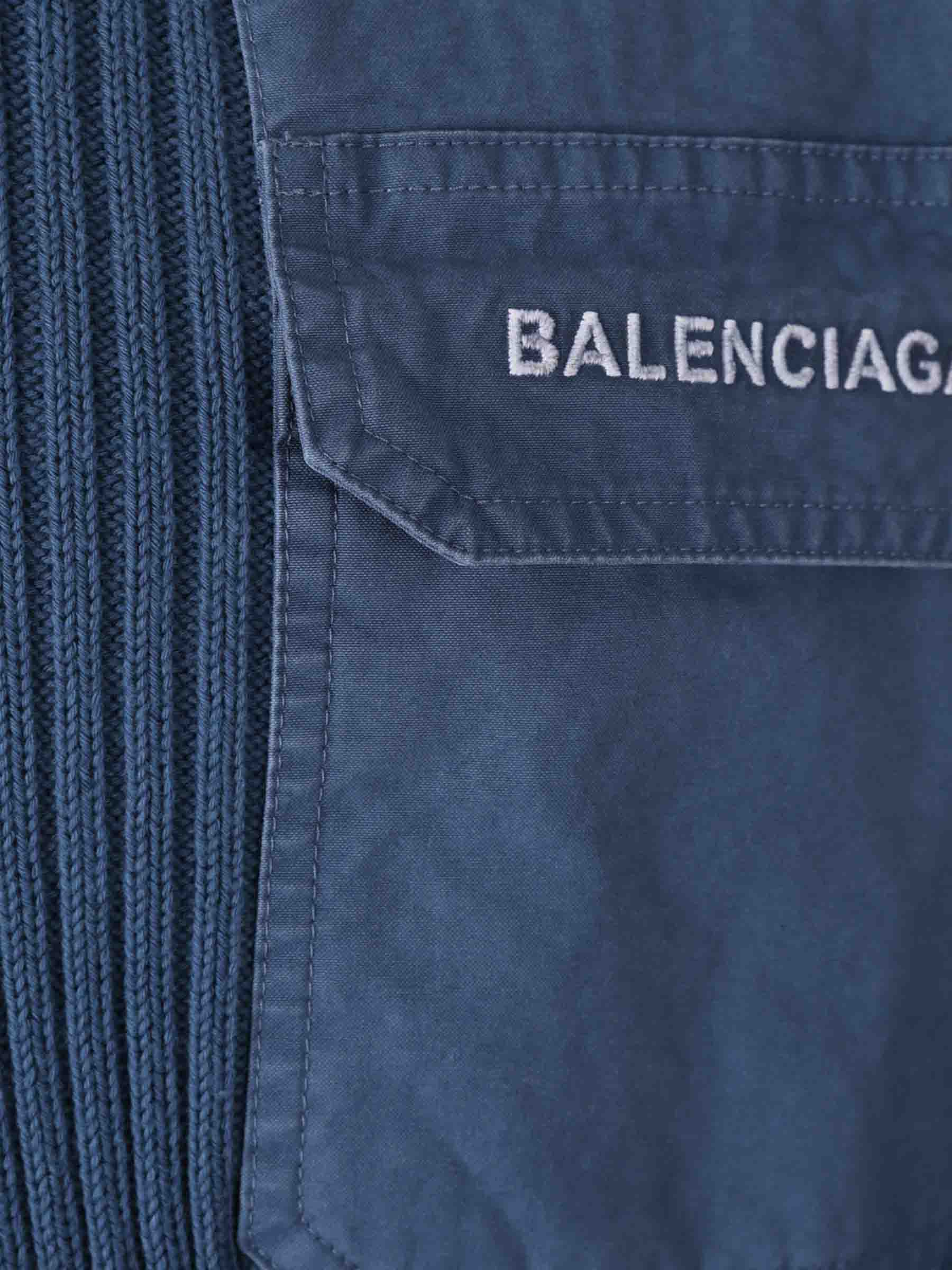 Balenciaga Hombre Barcelona Jersey Cuello Redondo color Azul Índigo sku 542-002559 01 - Foto 3