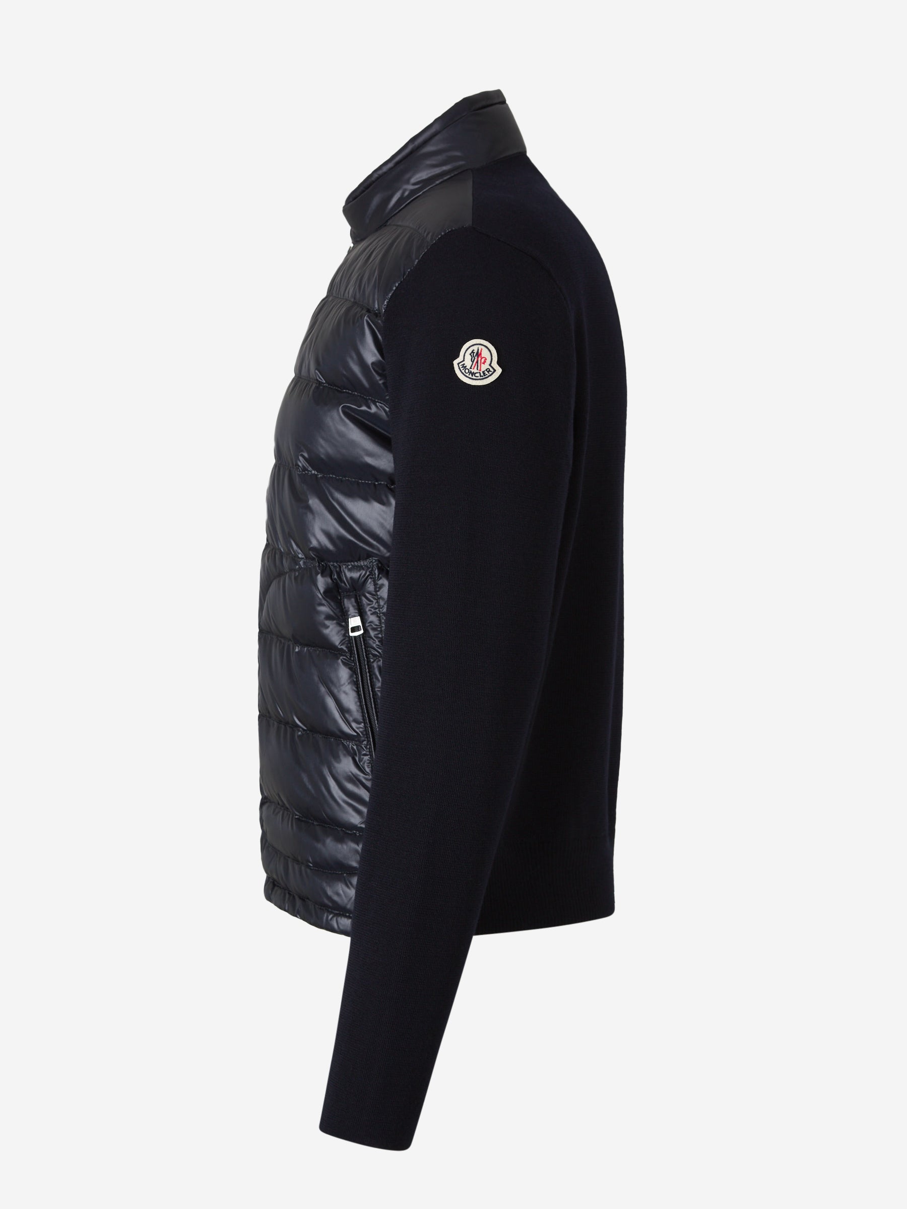 Moncler Hombre Barcelona Cárdigan Acolchado Lana color Azul Marino sku 543-000993 01 - Foto 2