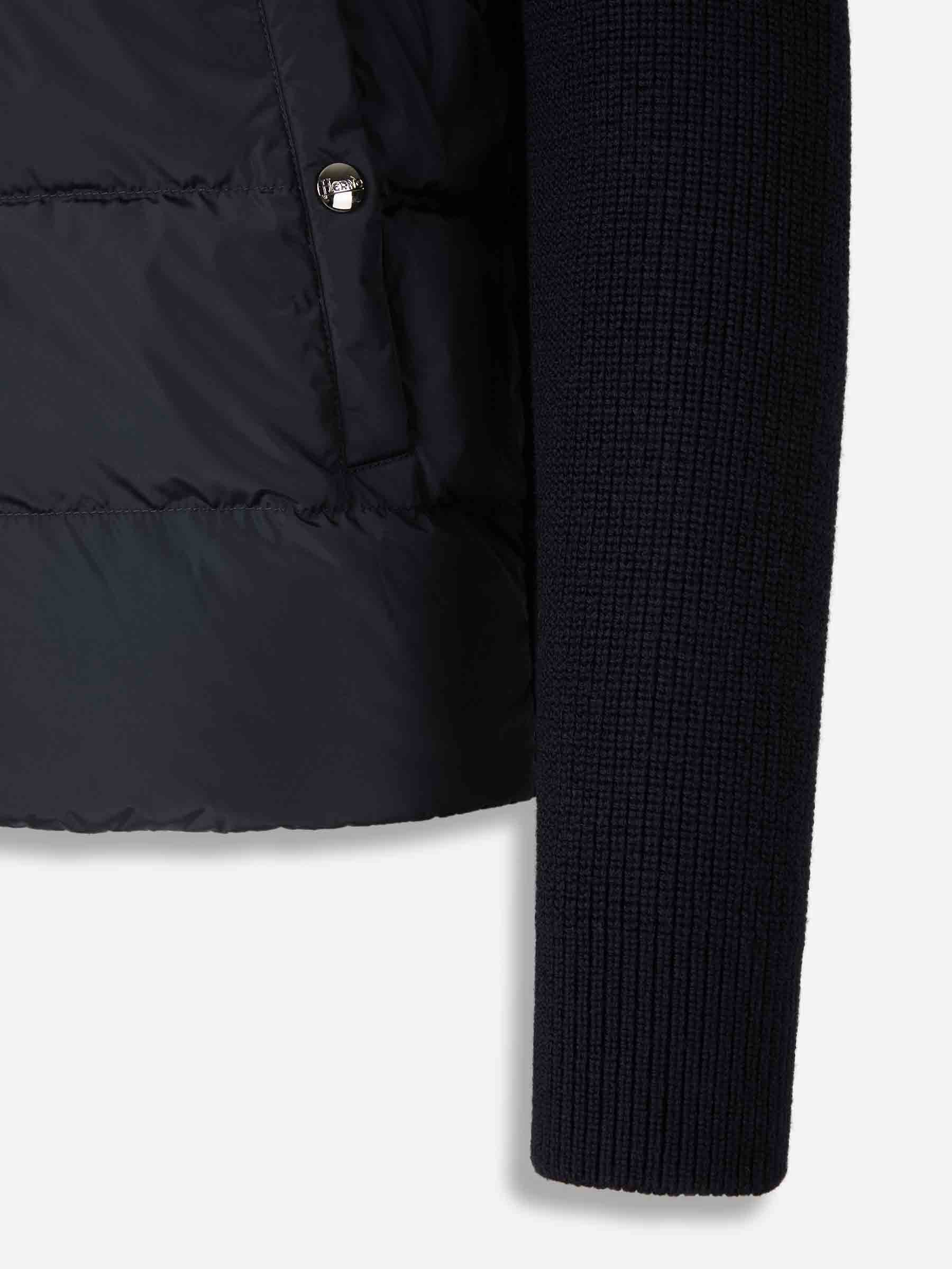 Herno Hombre Barcelona Cárdigan Acolchado Cremallera color Azul Marino sku 543-001013 02 - Foto 4