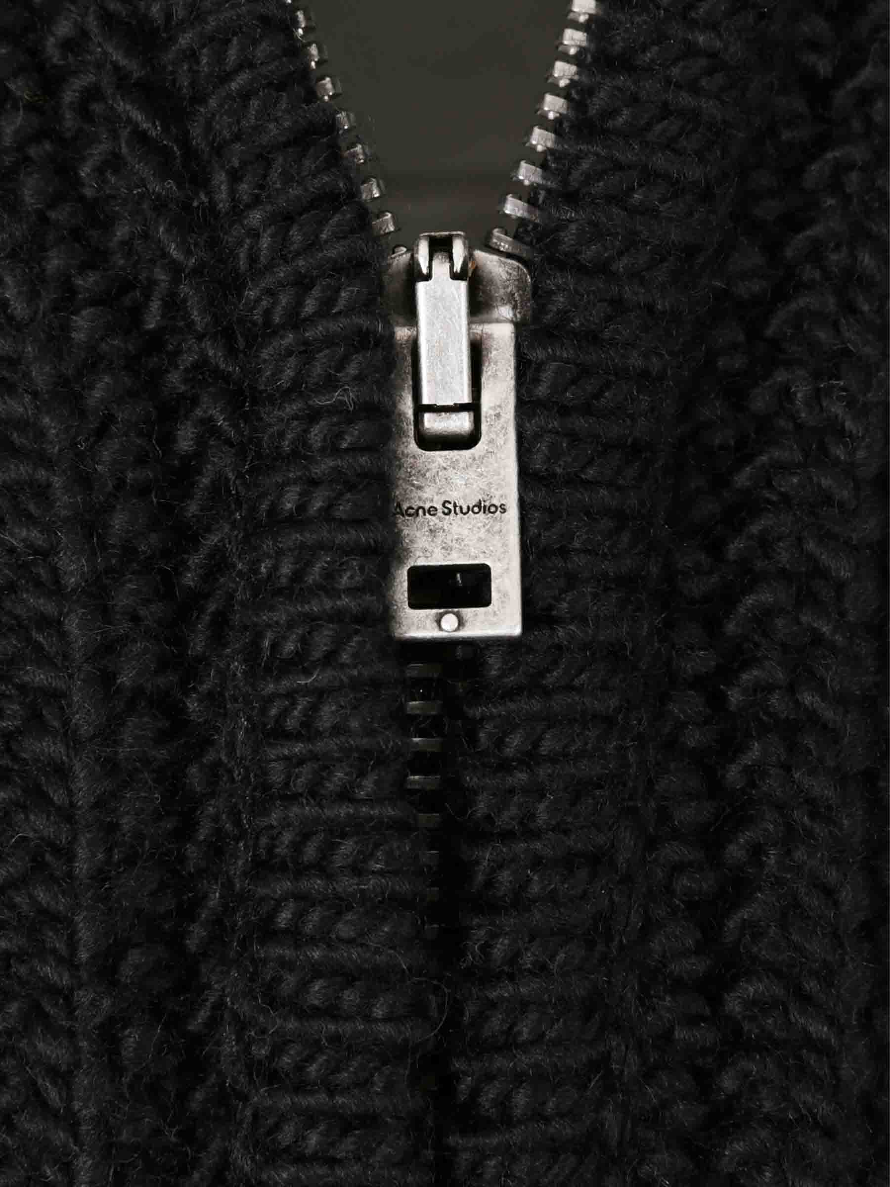 Acne Studios Hombre Barcelona Cárdigan Cremallera Lana color Negro sku 543-001045 01 - Foto 3