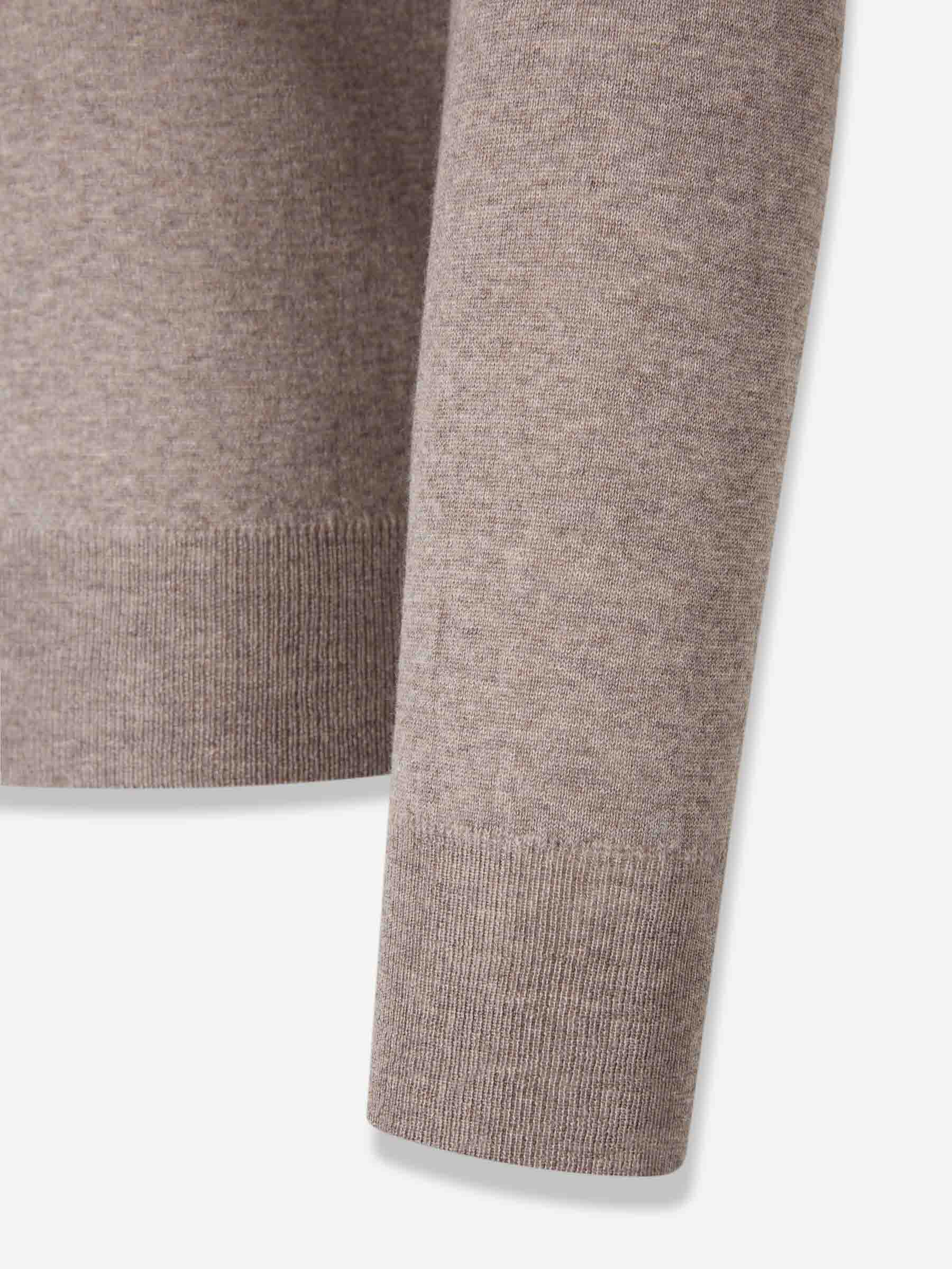 Canali Hombre Barcelona Cárdigan Punto Cremallera color Beige sku 543-001062 02 - Foto 4