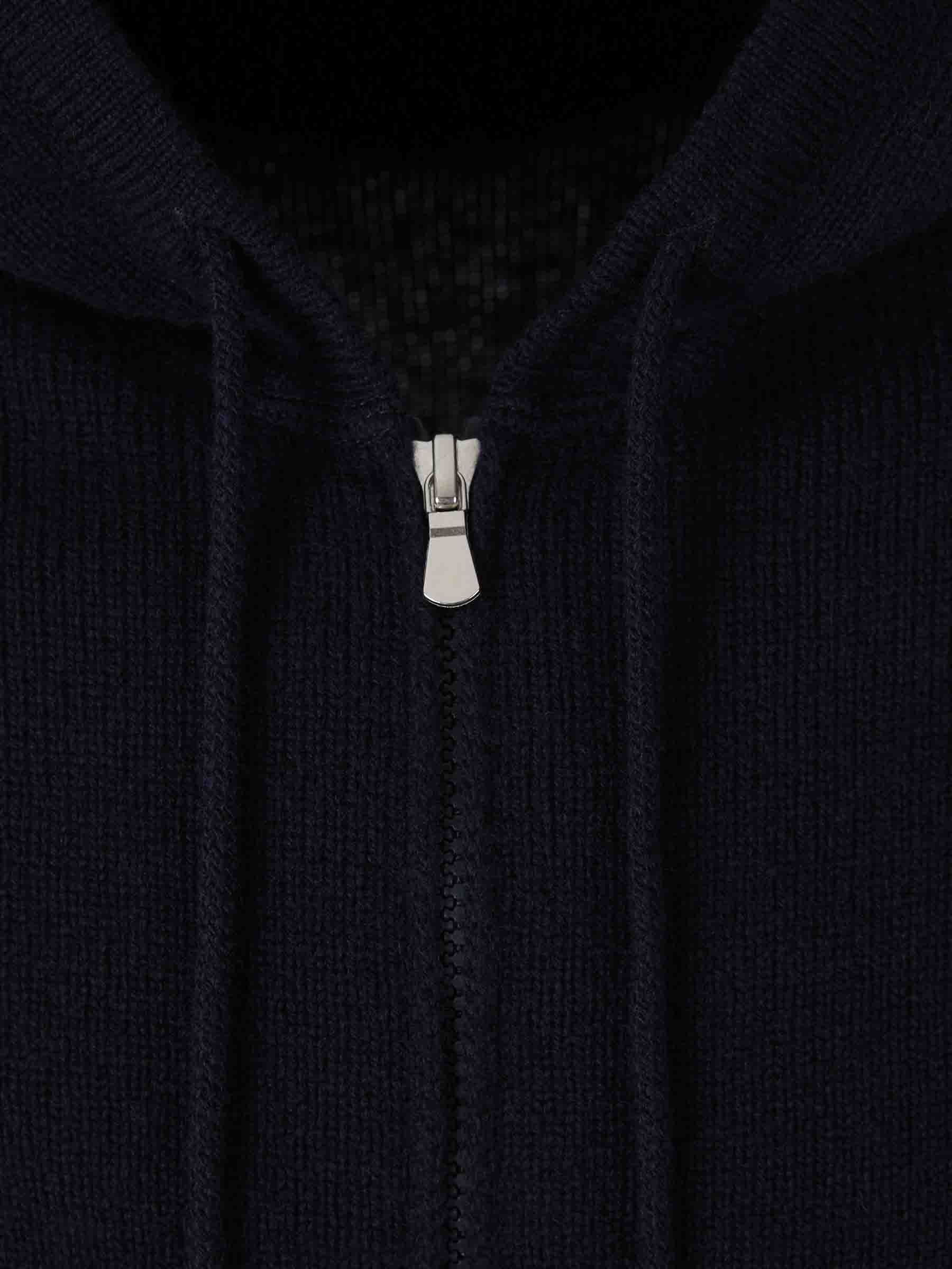 Santa Eulalia Hombre Barcelona Cárdigan Capucha Punto color Azul Noche sku 543-001067 03 - Foto 3