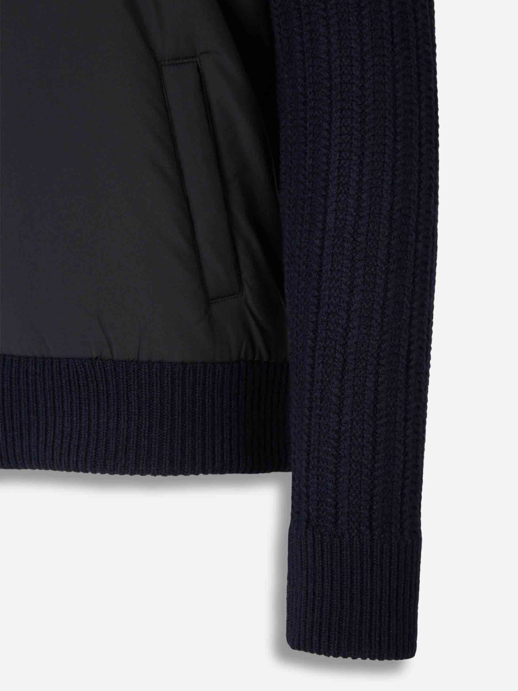 Gran Sasso Hombre Barcelona Cárdigan Acolchado Lana color Azul Noche sku 543-001069 01 - Foto 4