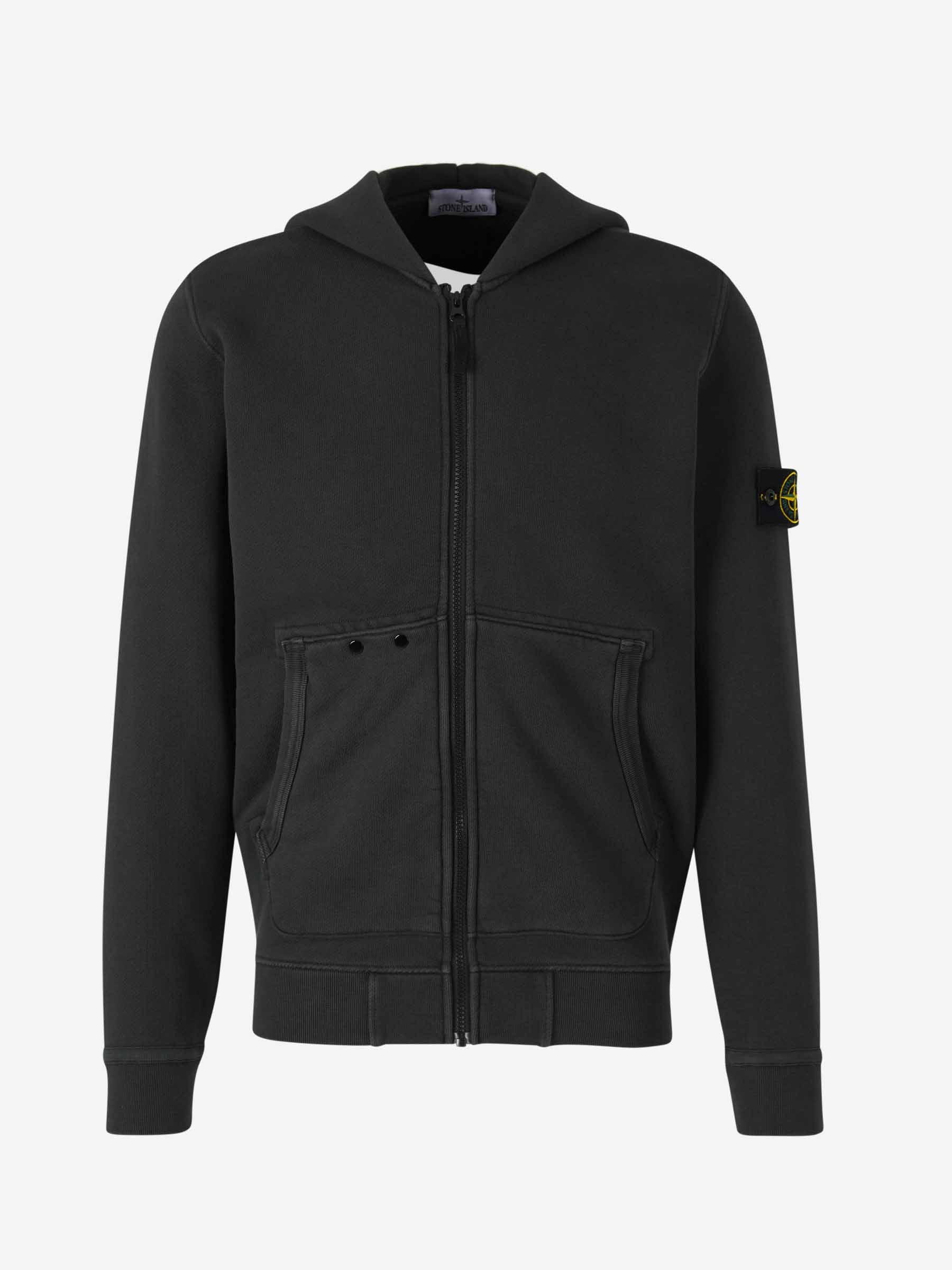 Pocket Sweatshirt Stone Island Black Sweatshirt Junior STONE