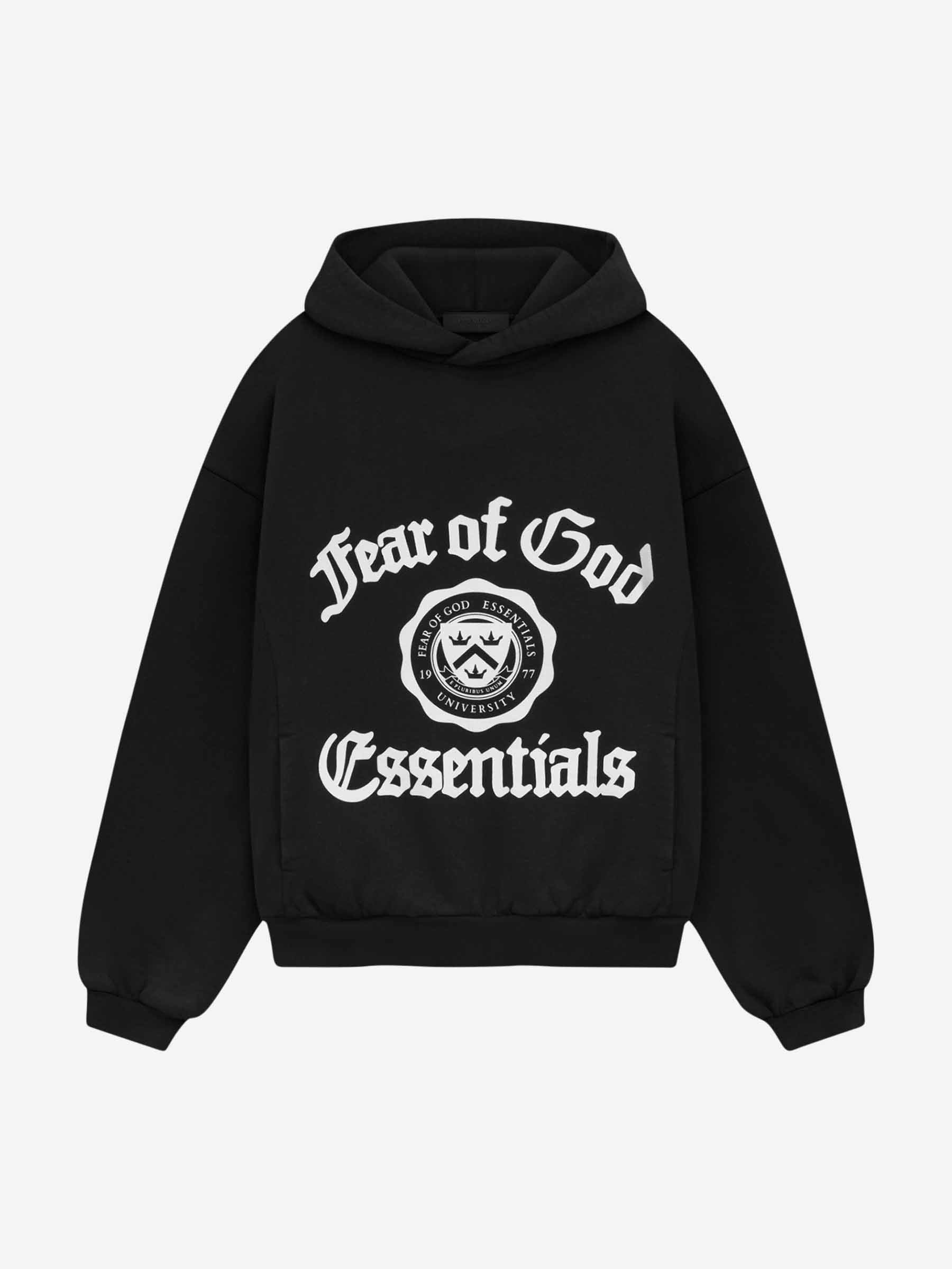 God Essentials Hoodie Black Sudadera Fear Of God Fear Of God