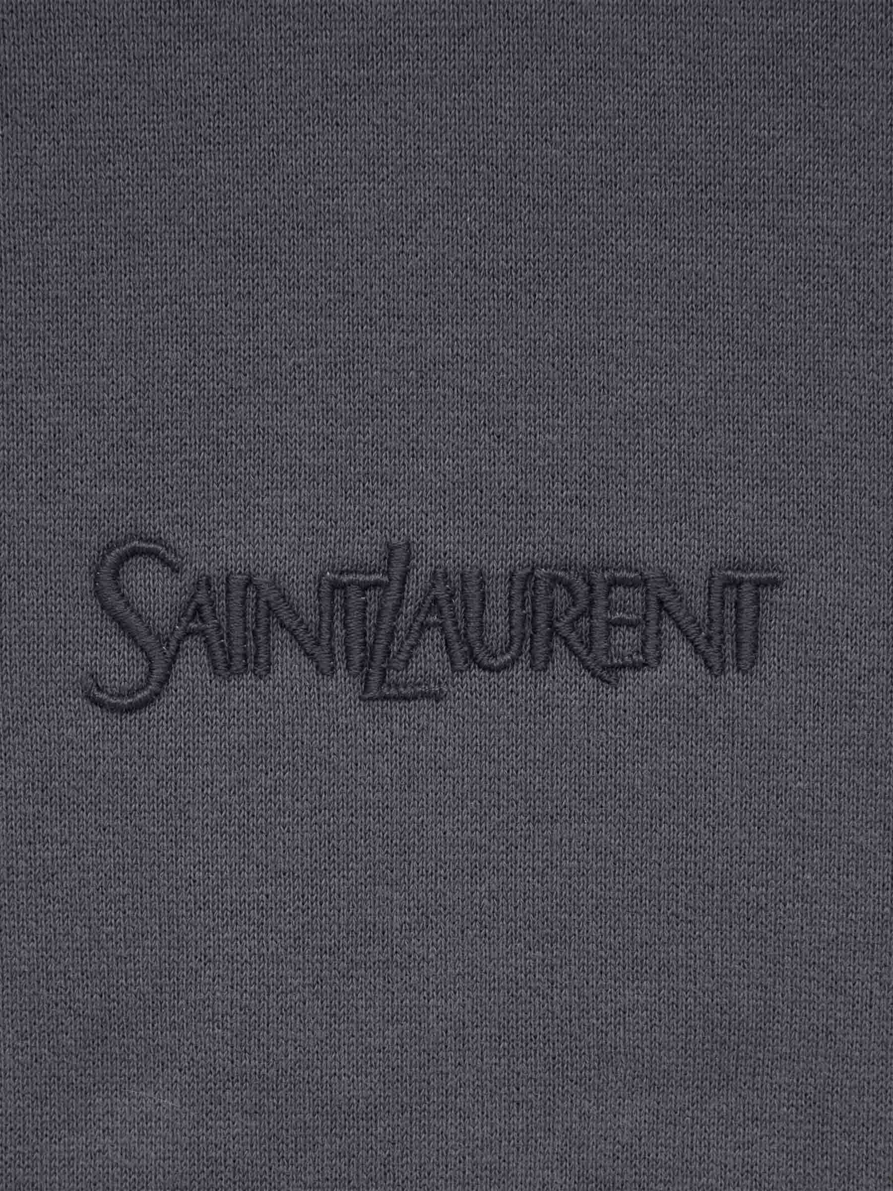 Saint Laurent Hombre Barcelona Sudadera Capucha Logo color Gris Antracita sku 545-001774 01 - Foto 4