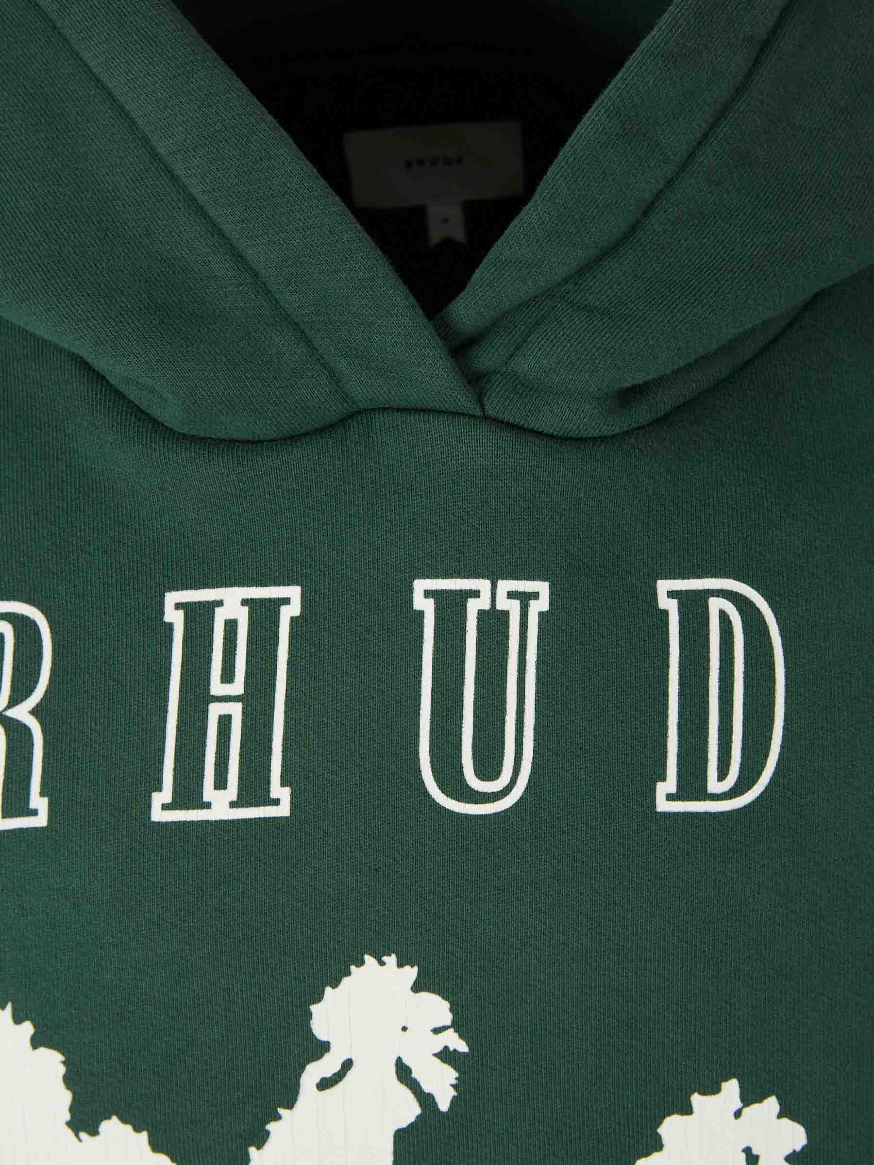 Rhude Hombre Barcelona Sudadera con Capucha color Verde Jungla sku 545-001879 01 - Foto 3