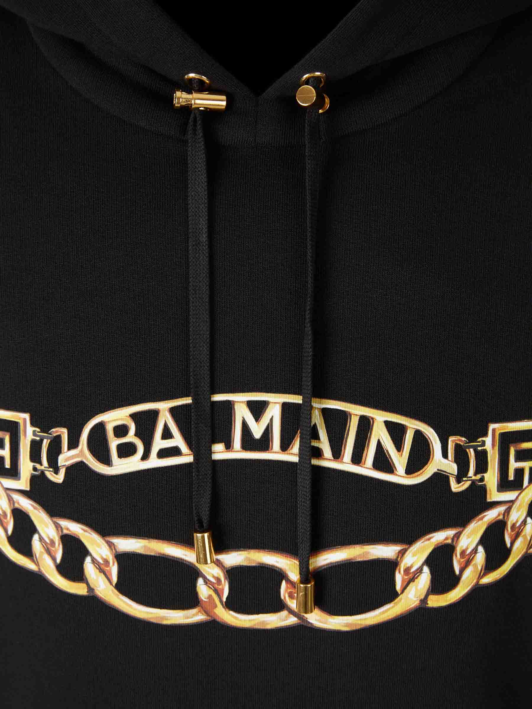 Balmain Hombre Barcelona Sudadera Capucha Estampado color Negro sku 545-001897 01 - Foto 3