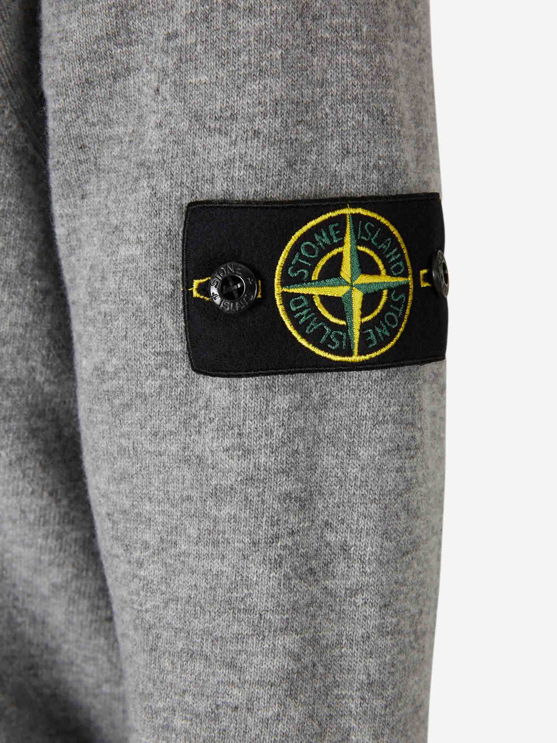Stone Island Hombre Barcelona Jersey Logo Lana color Gris sku 545-001910 02 - Foto 5