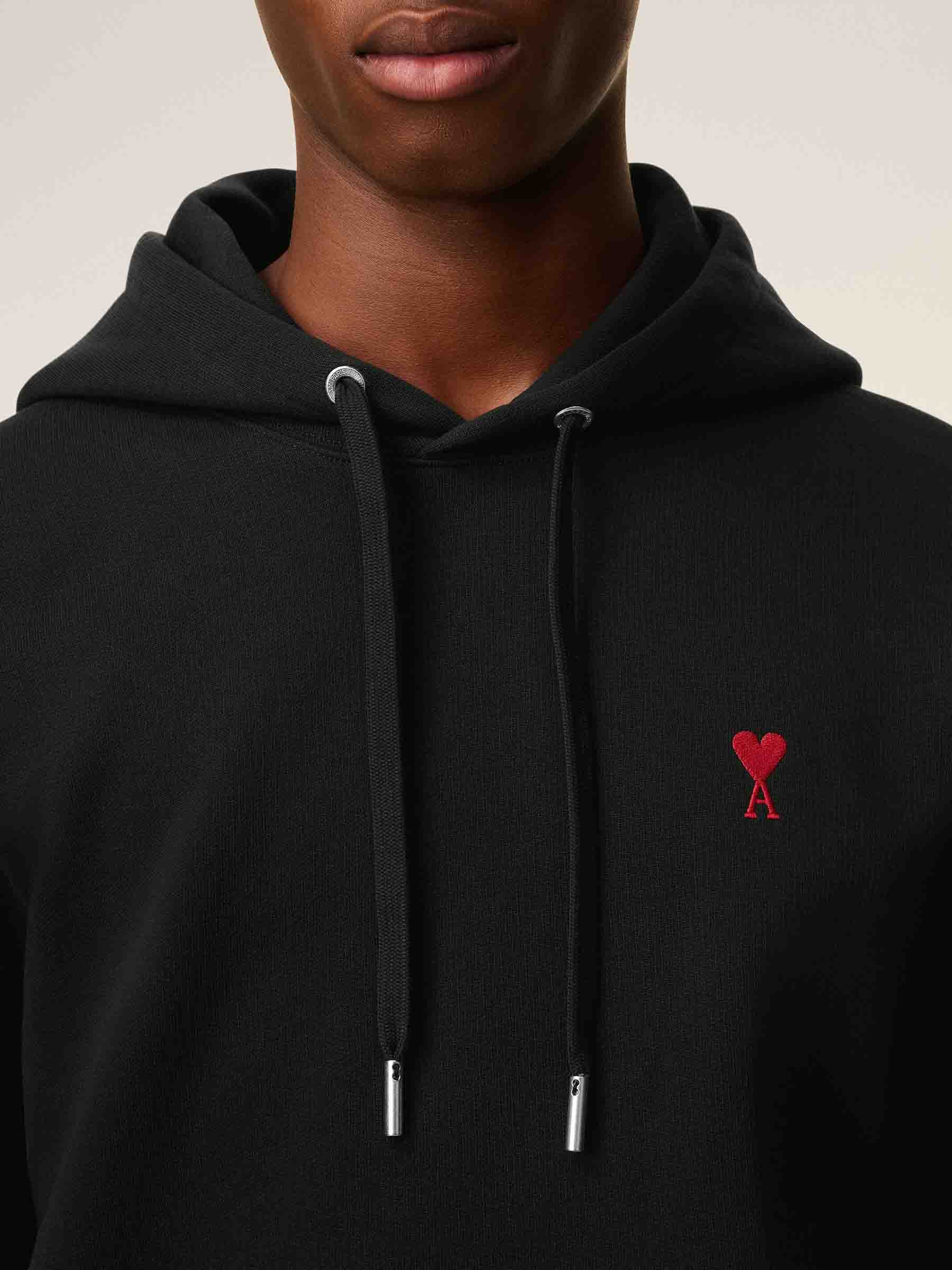 Ami Paris Hombre Barcelona Sudadera Capucha Logo color Negro sku 545-001950 01 - Foto 3