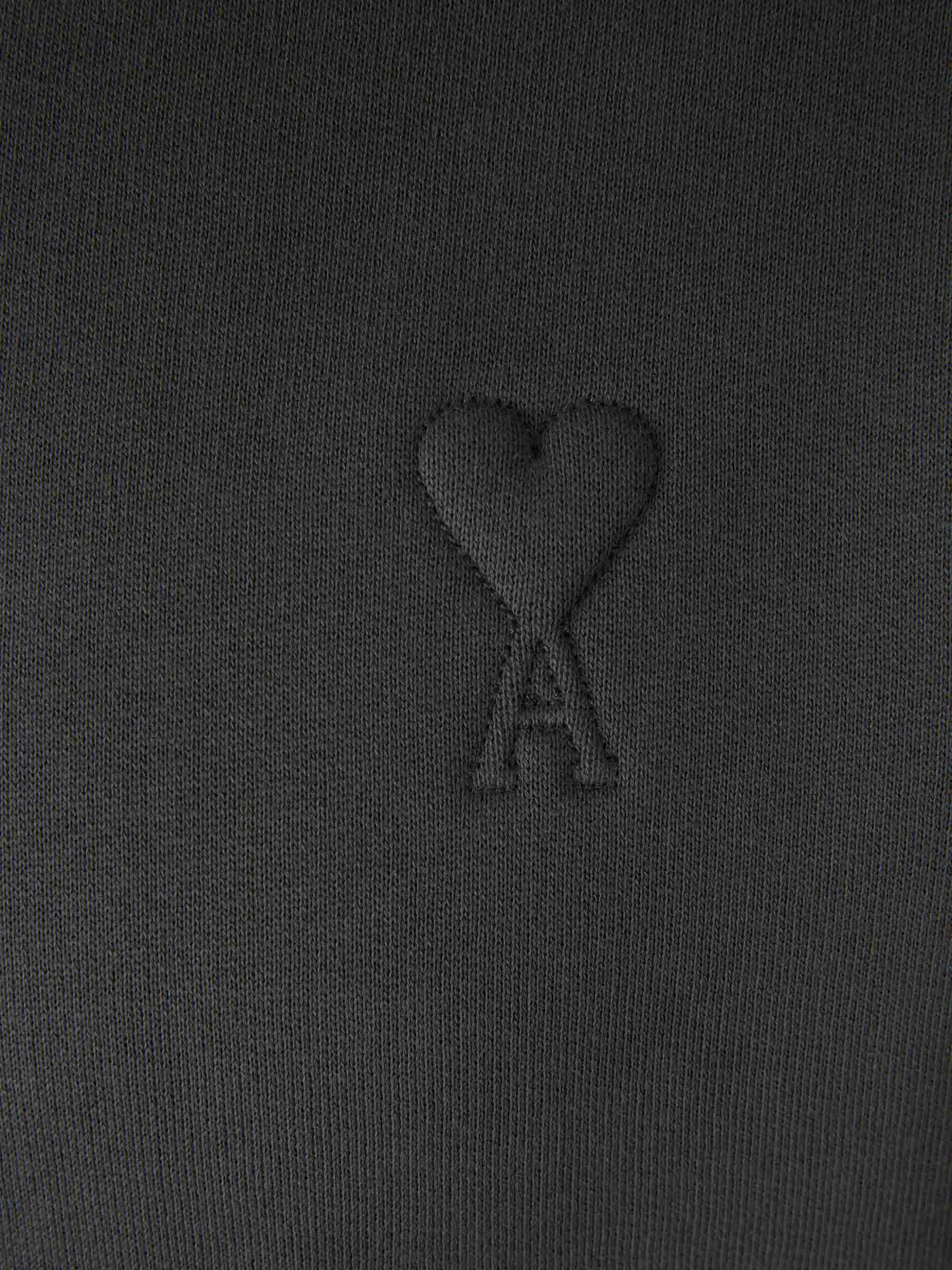 Ami Paris Hombre Barcelona Sudadera Cuello Redondo color Gris Antracita sku 545-001951 02 - Foto 4