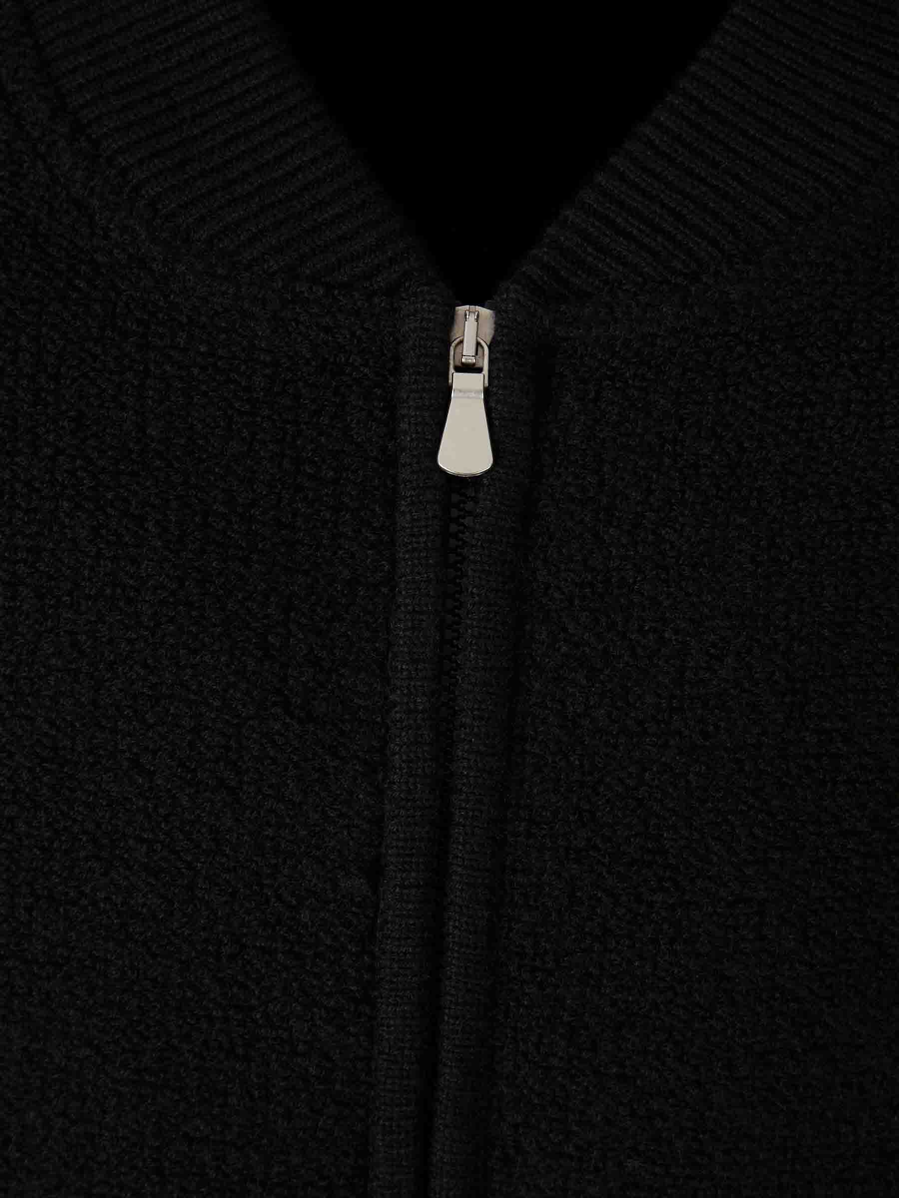 Gran Sasso Hombre Barcelona Cárdigan Cremallera Lana color Negro sku 545-002001 01 - Foto 3