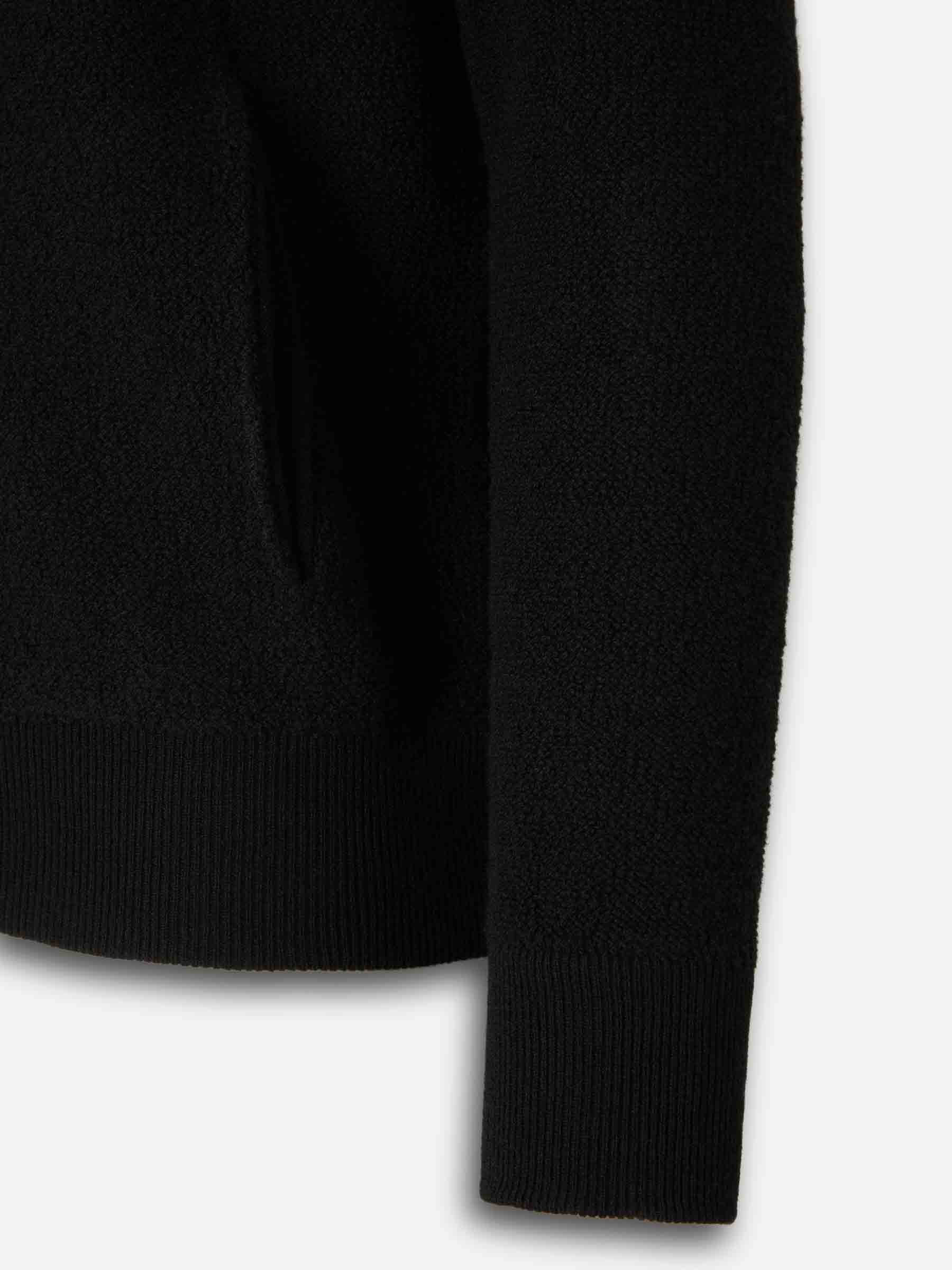 Gran Sasso Hombre Barcelona Cárdigan Cremallera Lana color Negro sku 545-002001 01 - Foto 4