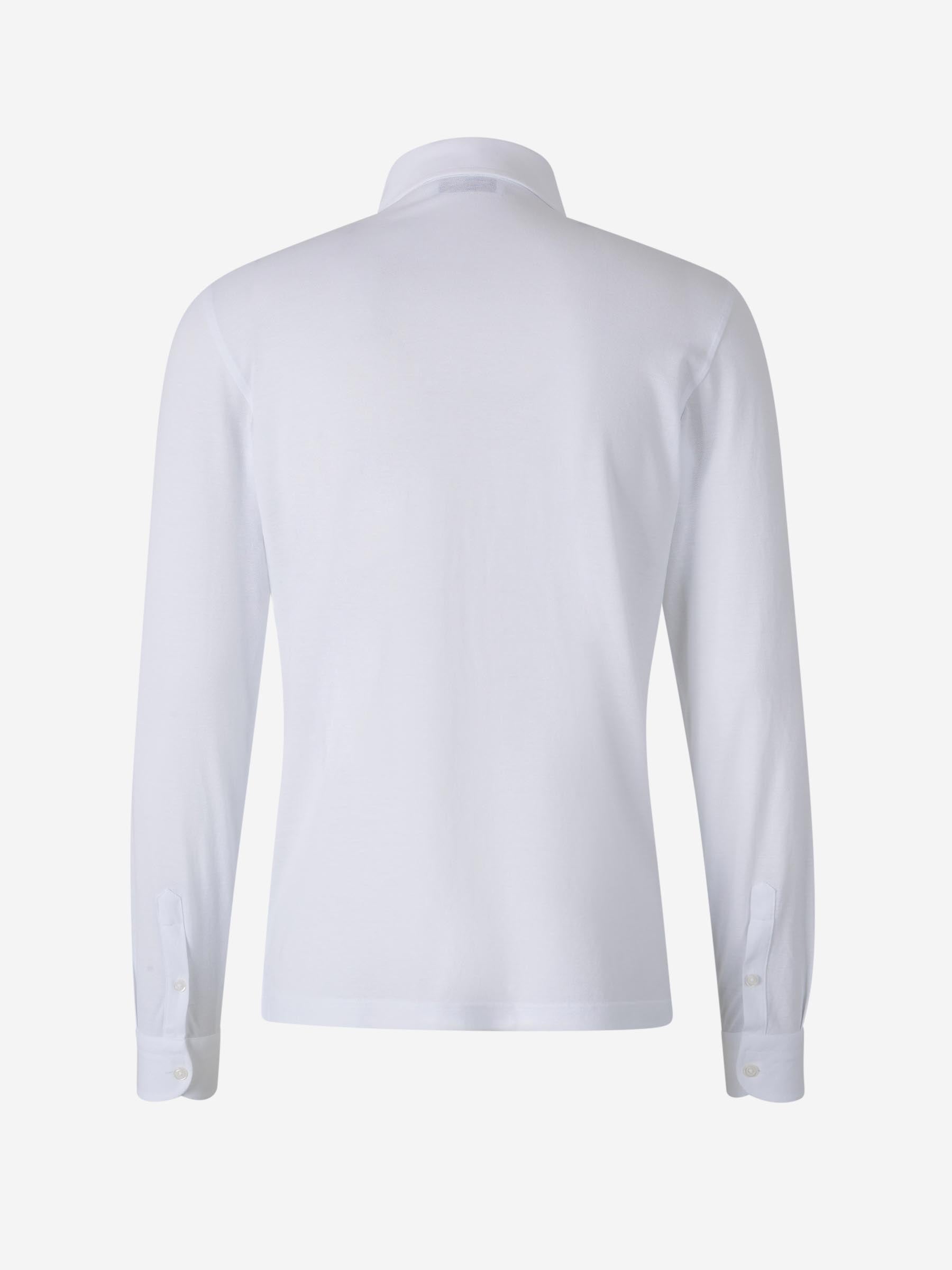 Gran Sasso Hombre Barcelona Polo Piqué Algodón color Blanco sku 551-000387 01 - Foto 2