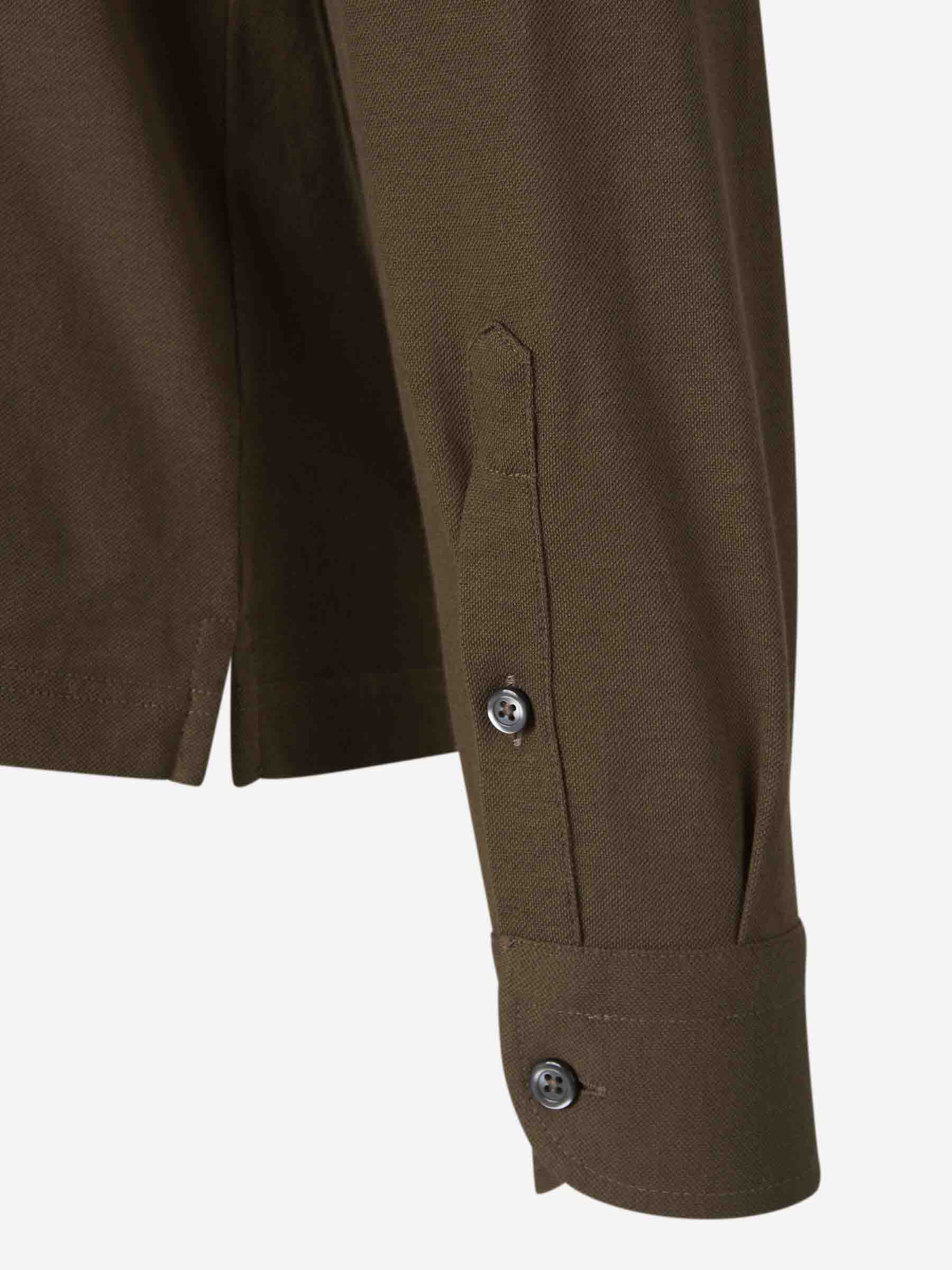Gran Sasso Hombre Barcelona Polo Piqué Algodón color Verde Militar sku 551-000387 03 - Foto 4
