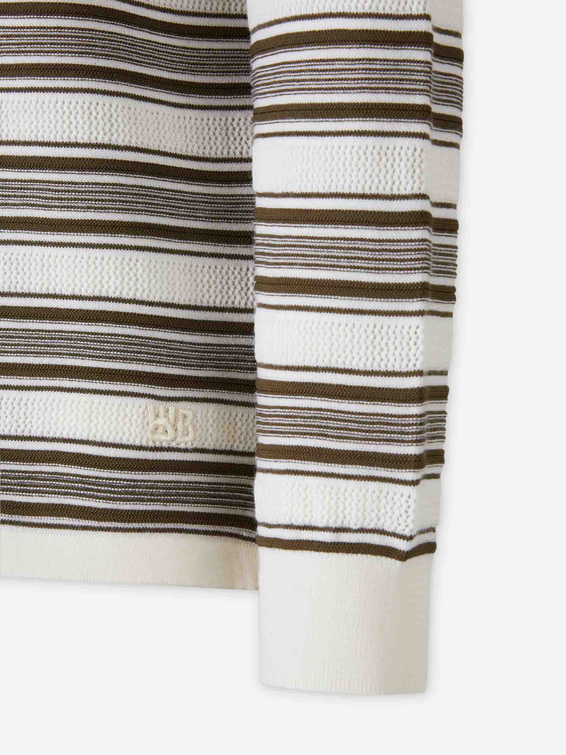 Wales Bonner Hombre Barcelona Polo Punto Lana color Beige sku 551-000394 01 - Foto 4