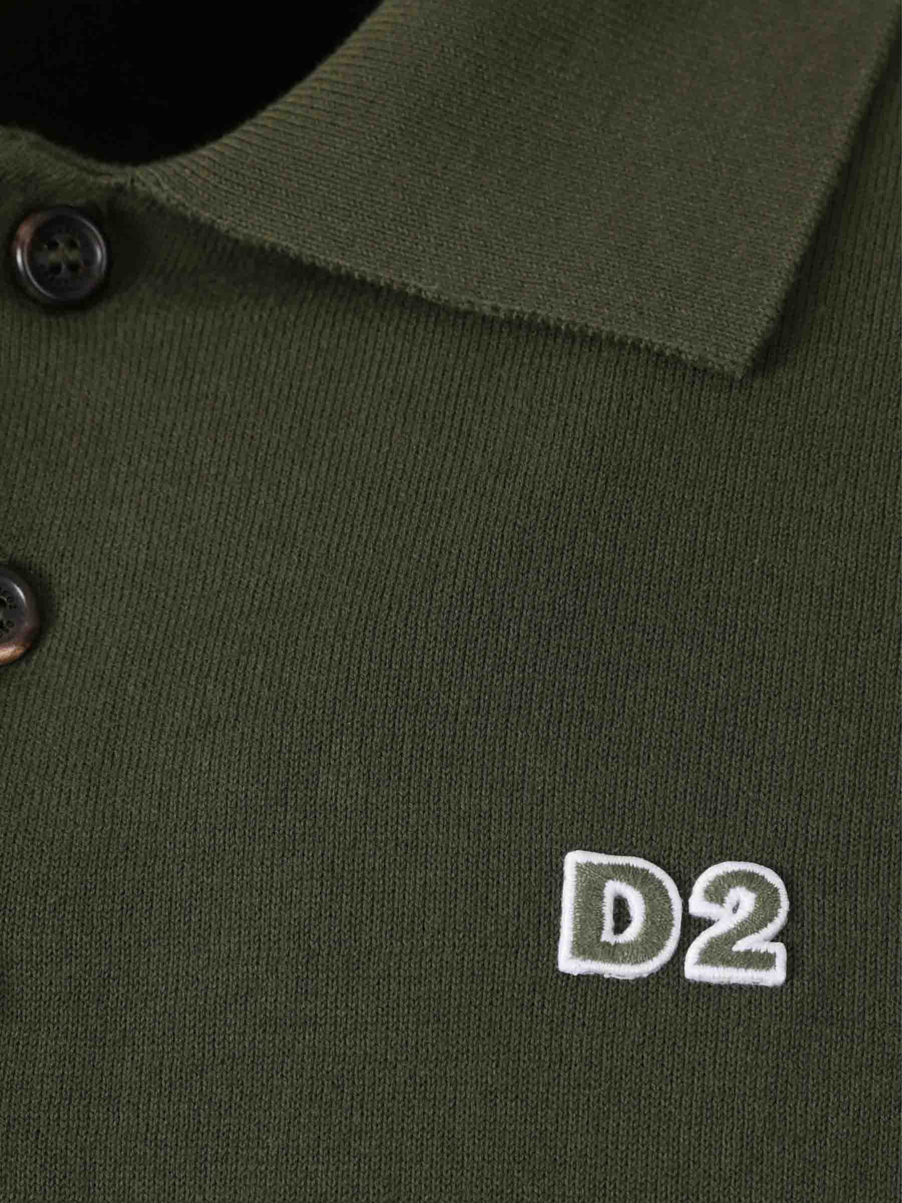 Dsquared2 Hombre Barcelona Polo Punto D2 color Verde Oscuro sku 551-000402 01 - Foto 3