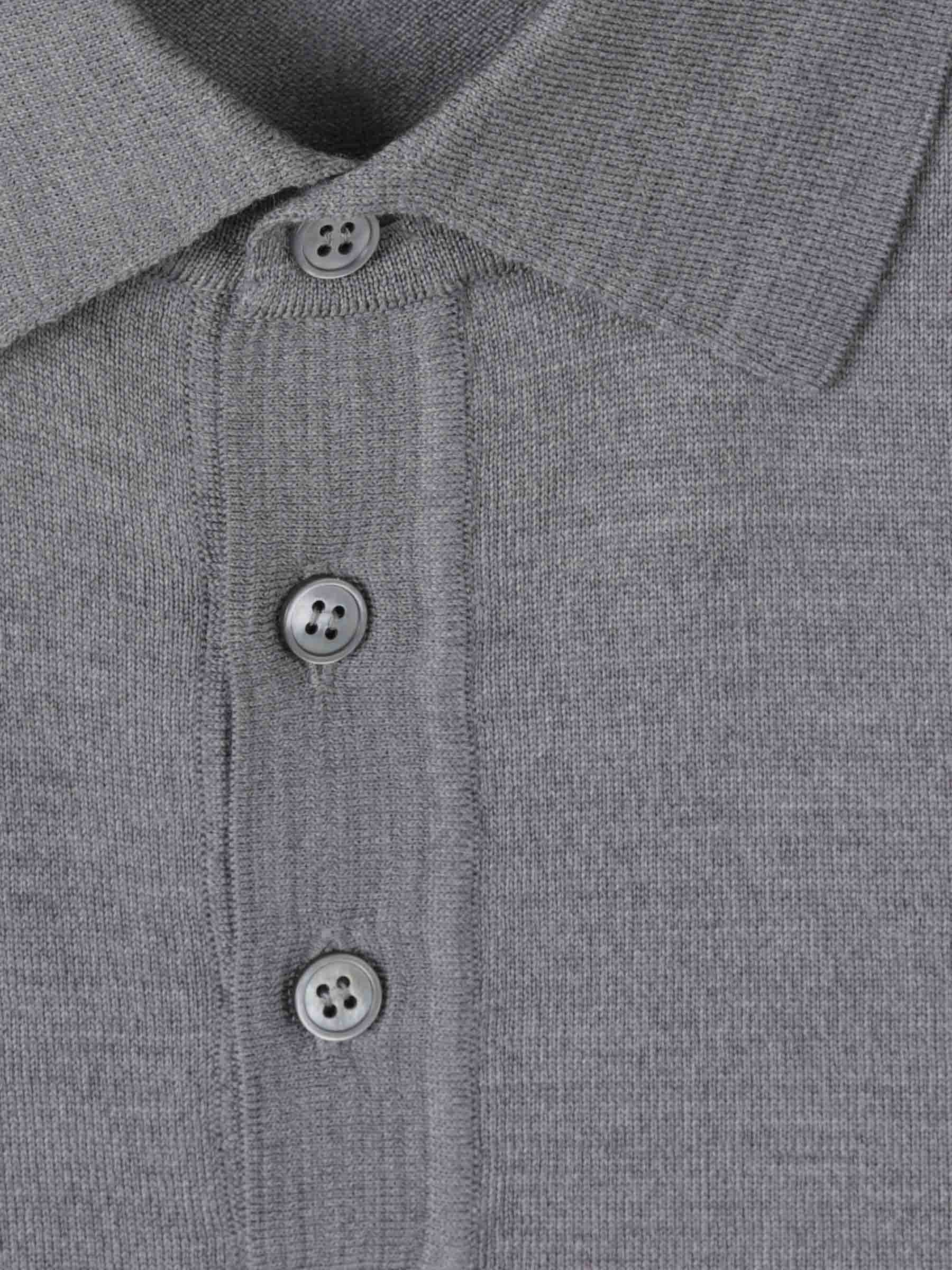 Zanone Hombre Barcelona Polo Punto Lana color Gris sku 551-000405 01 - Foto 3