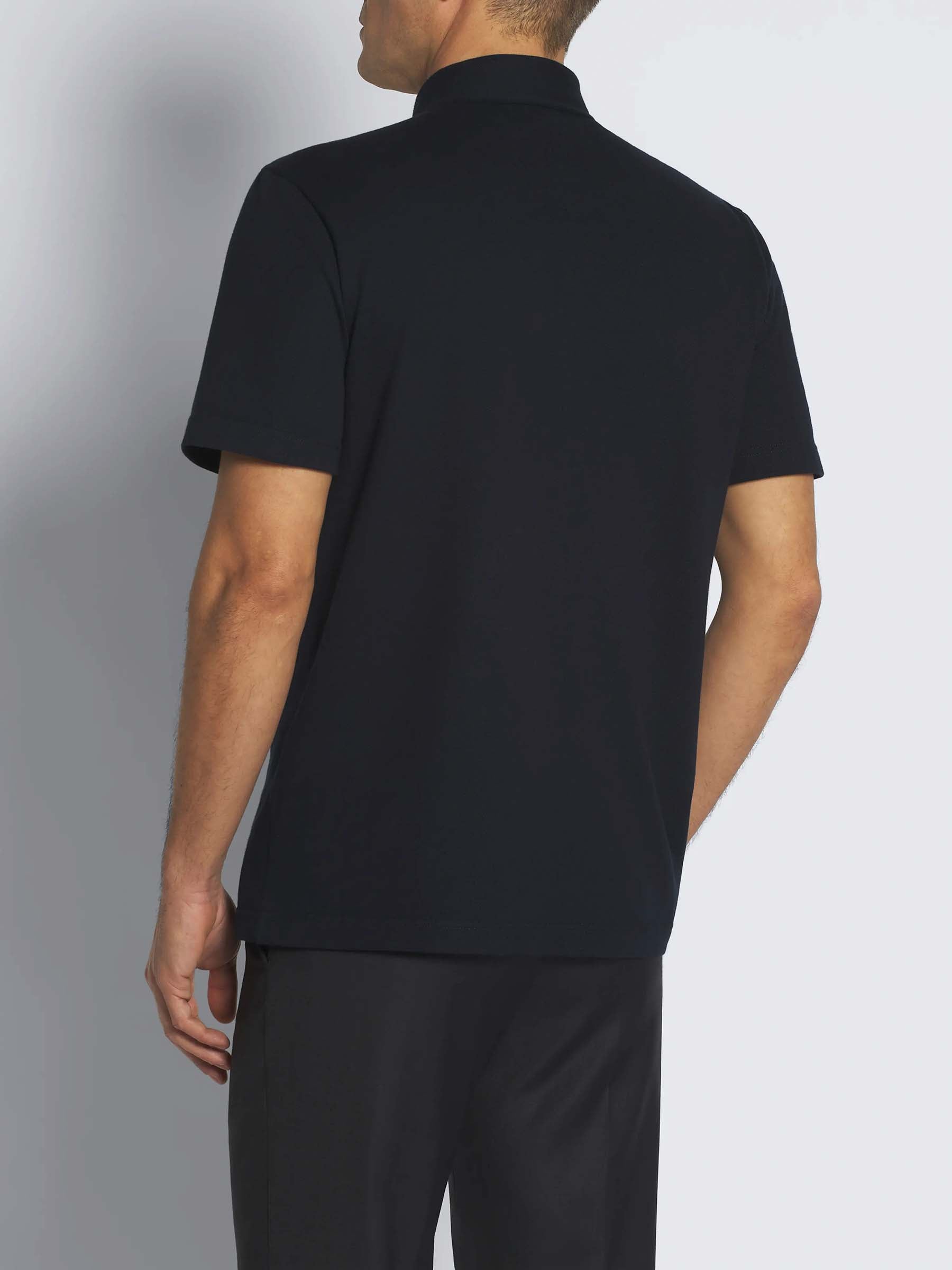 Brioni Hombre Barcelona Polo Piqué Algodón color Azul Noche sku 552-001515 03 - Foto 3
