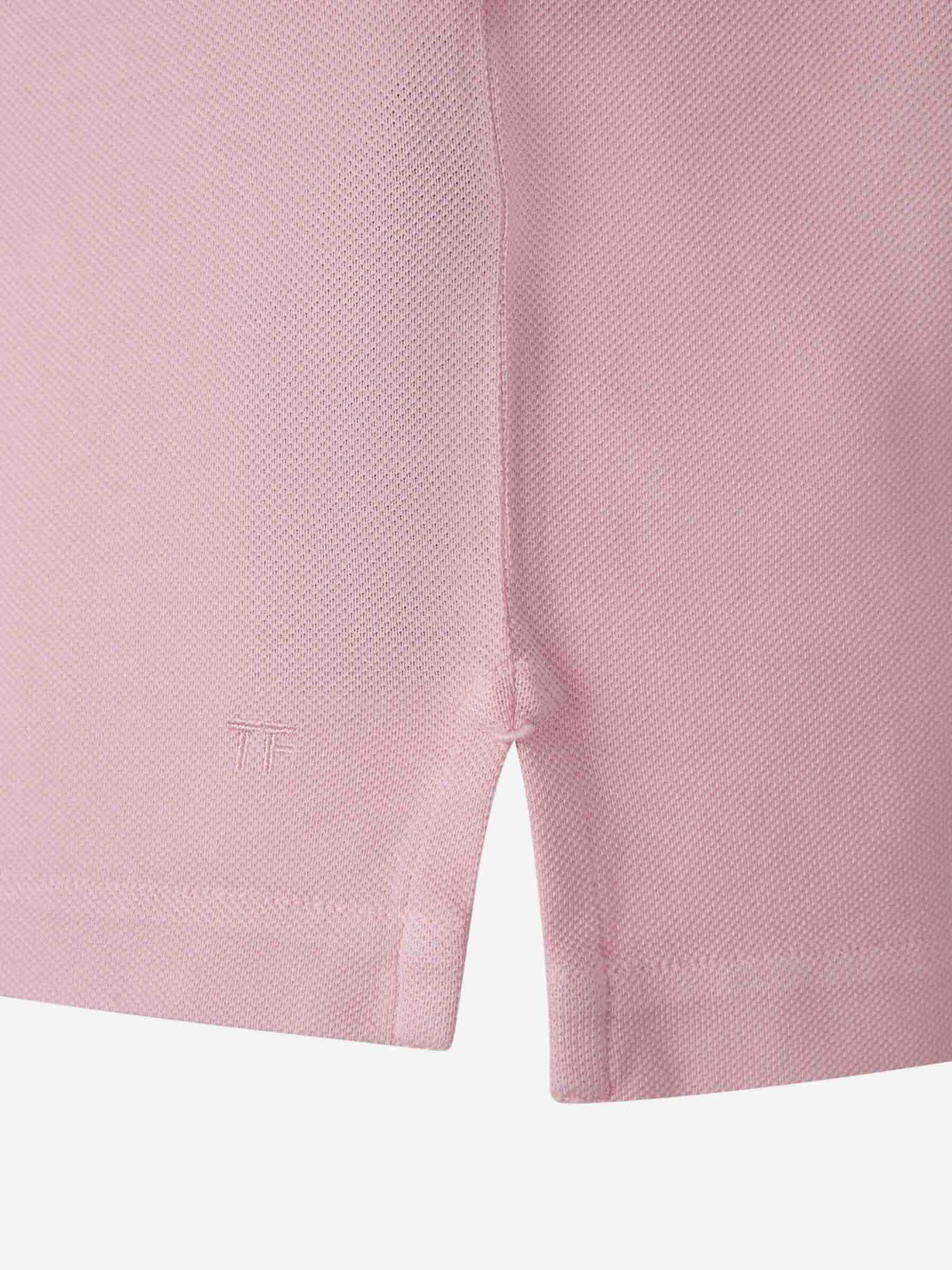 Tom Ford Hombre Barcelona Polo Logo Piqué color Rosa Palo sku 552-001538 02 - Foto 5
