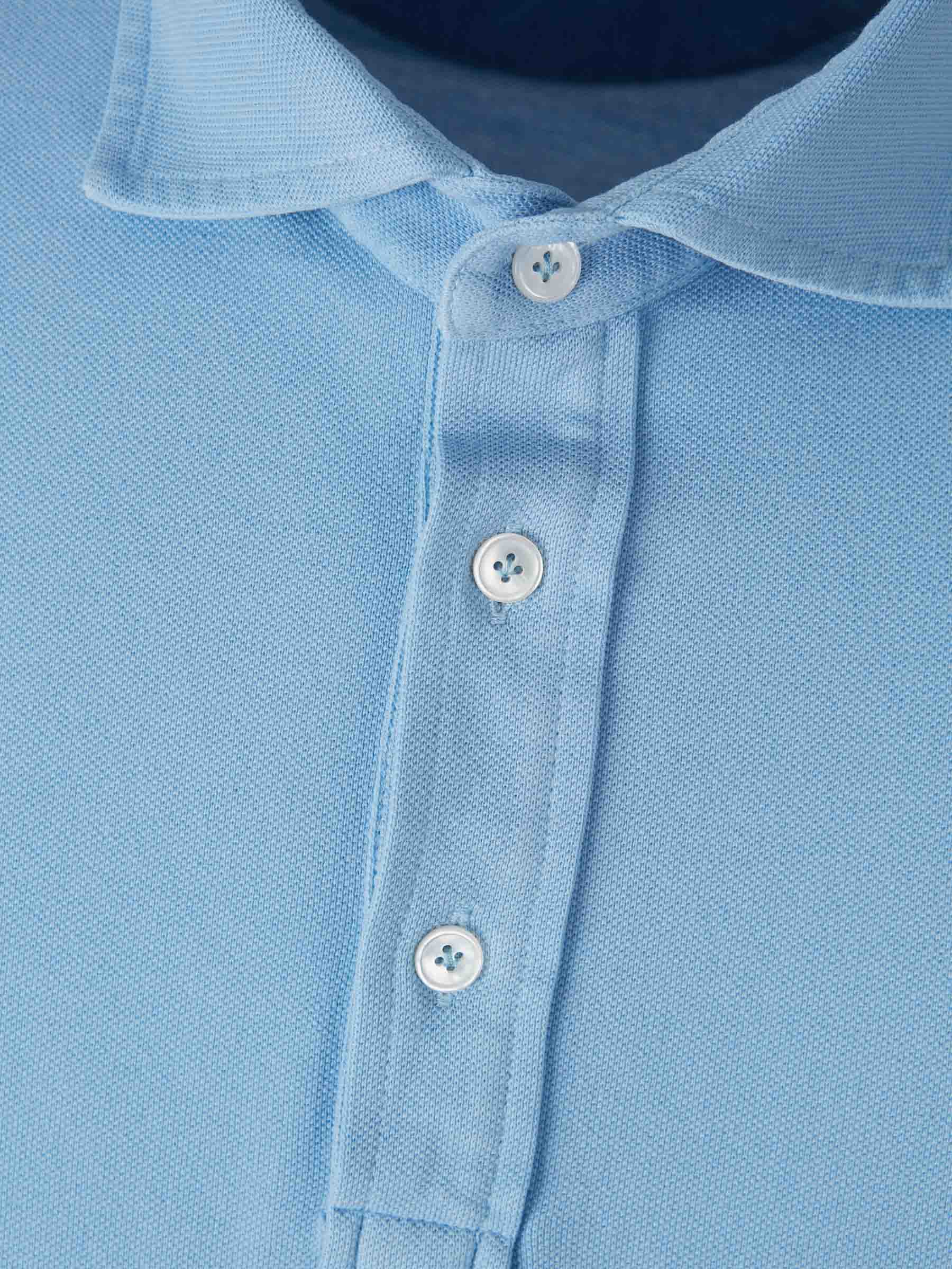 Santa Eulalia Hombre Barcelona Polo Liso Algodón color Azul Celeste sku 552-001559 03 - Foto 3