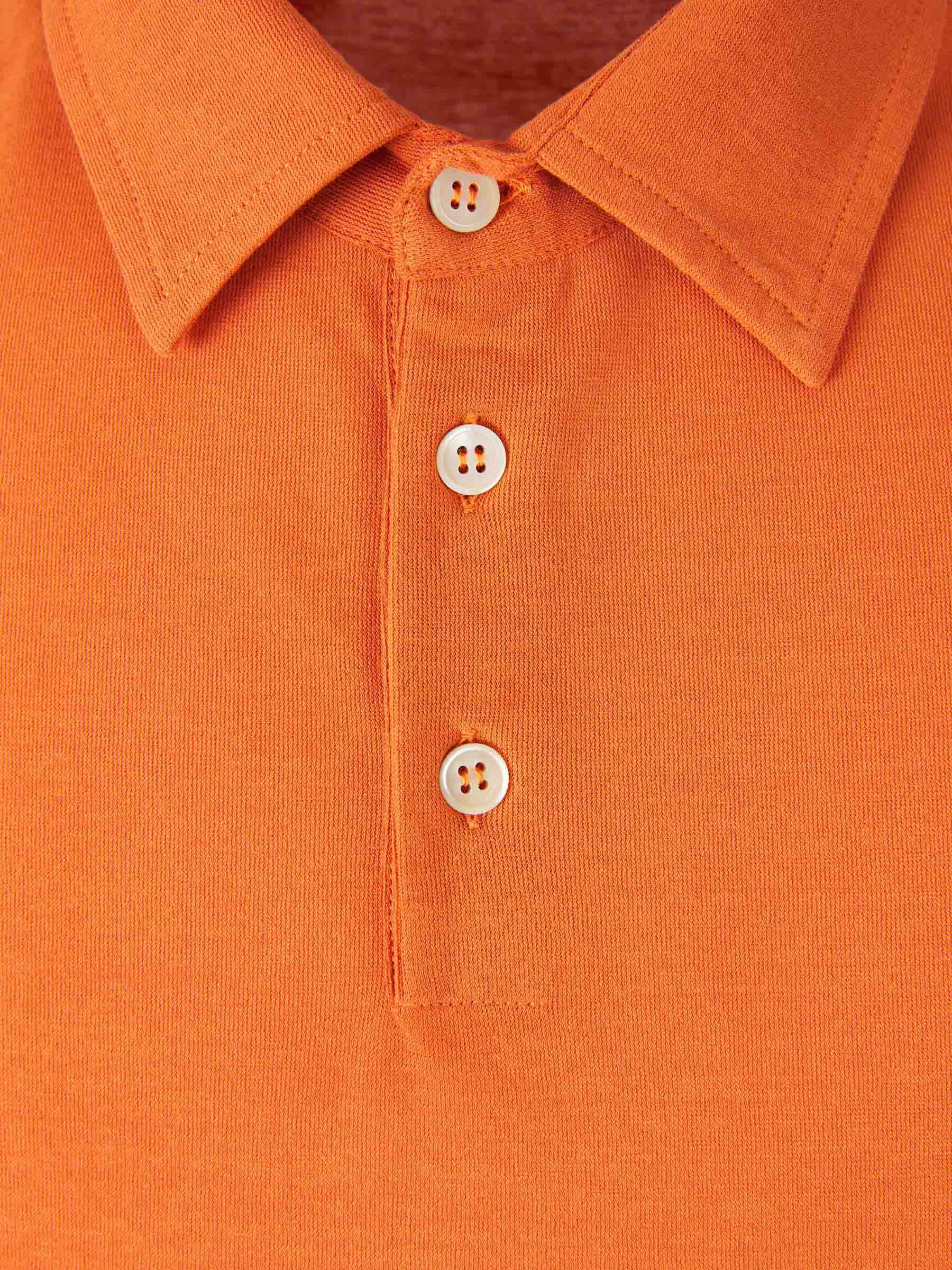 Zanone Hombre Barcelona Polo Liso Algodón color Naranja sku 552-001601 06 - Foto 3