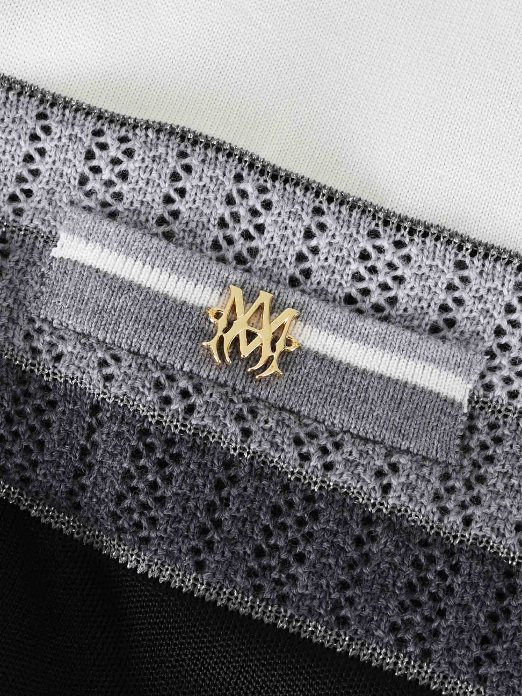 Amiri Hombre Barcelona Polo MA Striped color Blanco Y Negro sku 552-001642 01 - Foto 4