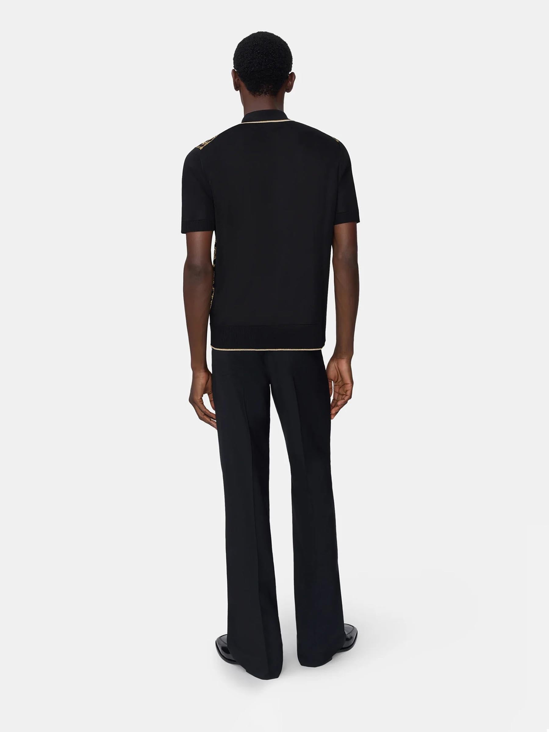Amiri Hombre Barcelona Polo Ma Quad color Negro sku 552-001643 01 - Foto 3