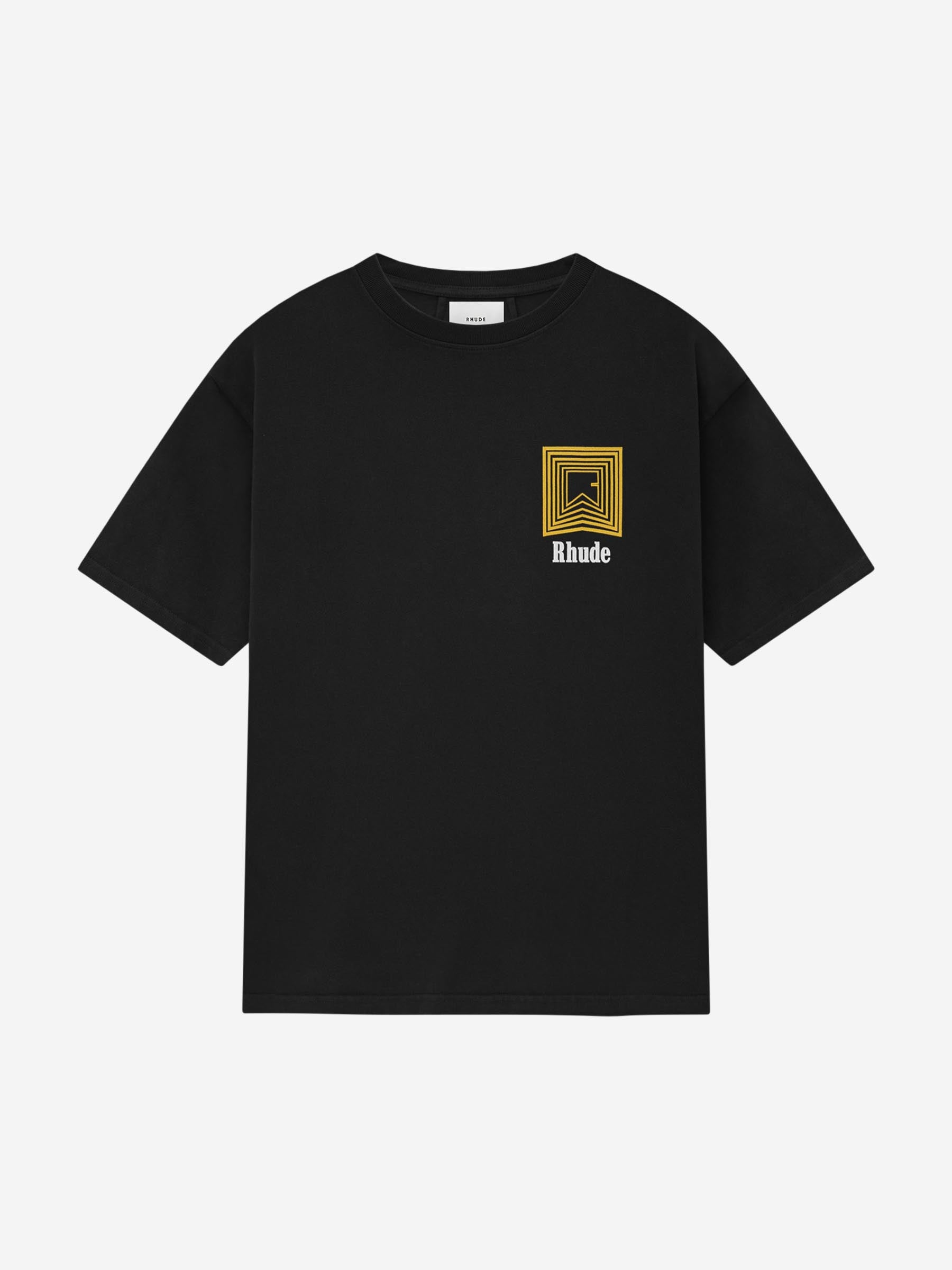 Rhude Hombre Barcelona Camiseta Logo Chevron color Negro sku 553-003952 00 - Foto 1