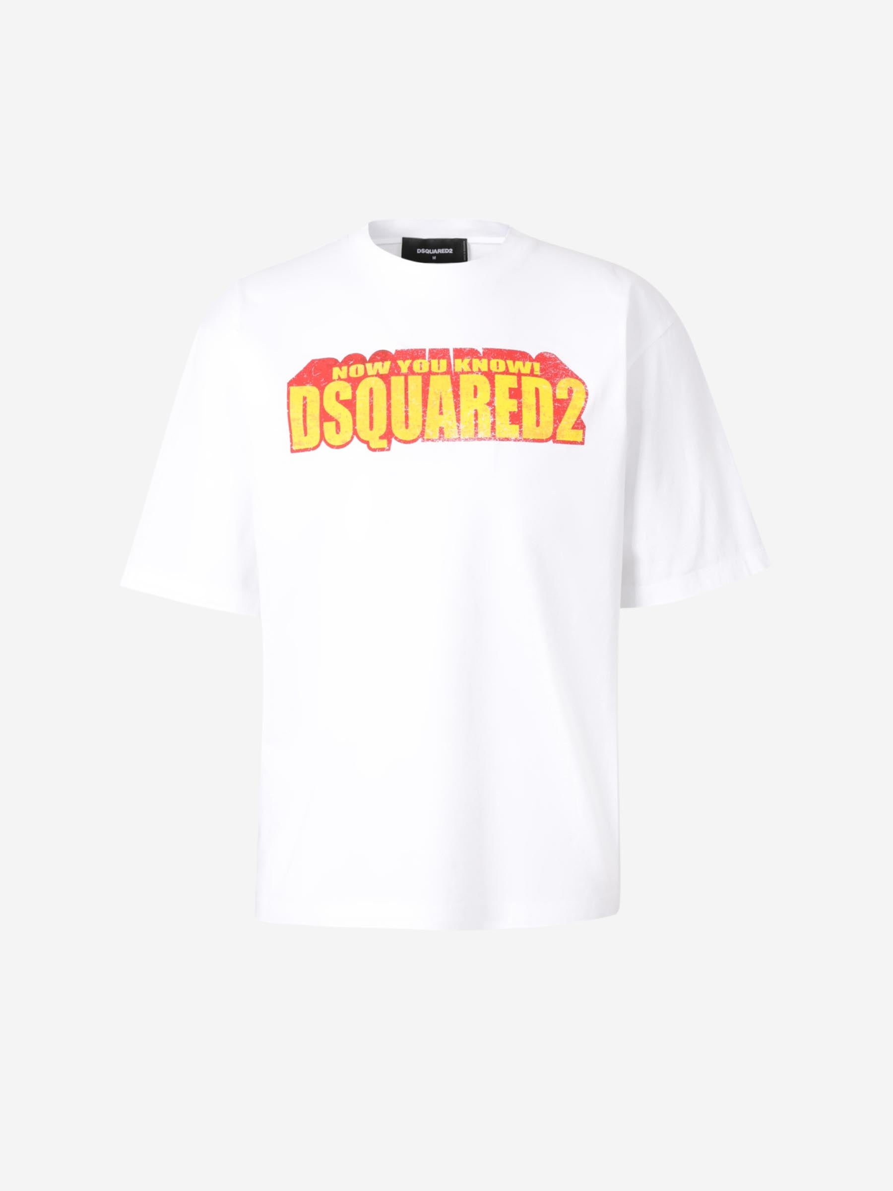 Cool Fit Camisetas Dsquared2 Hombre Cotton Printed T-shirt