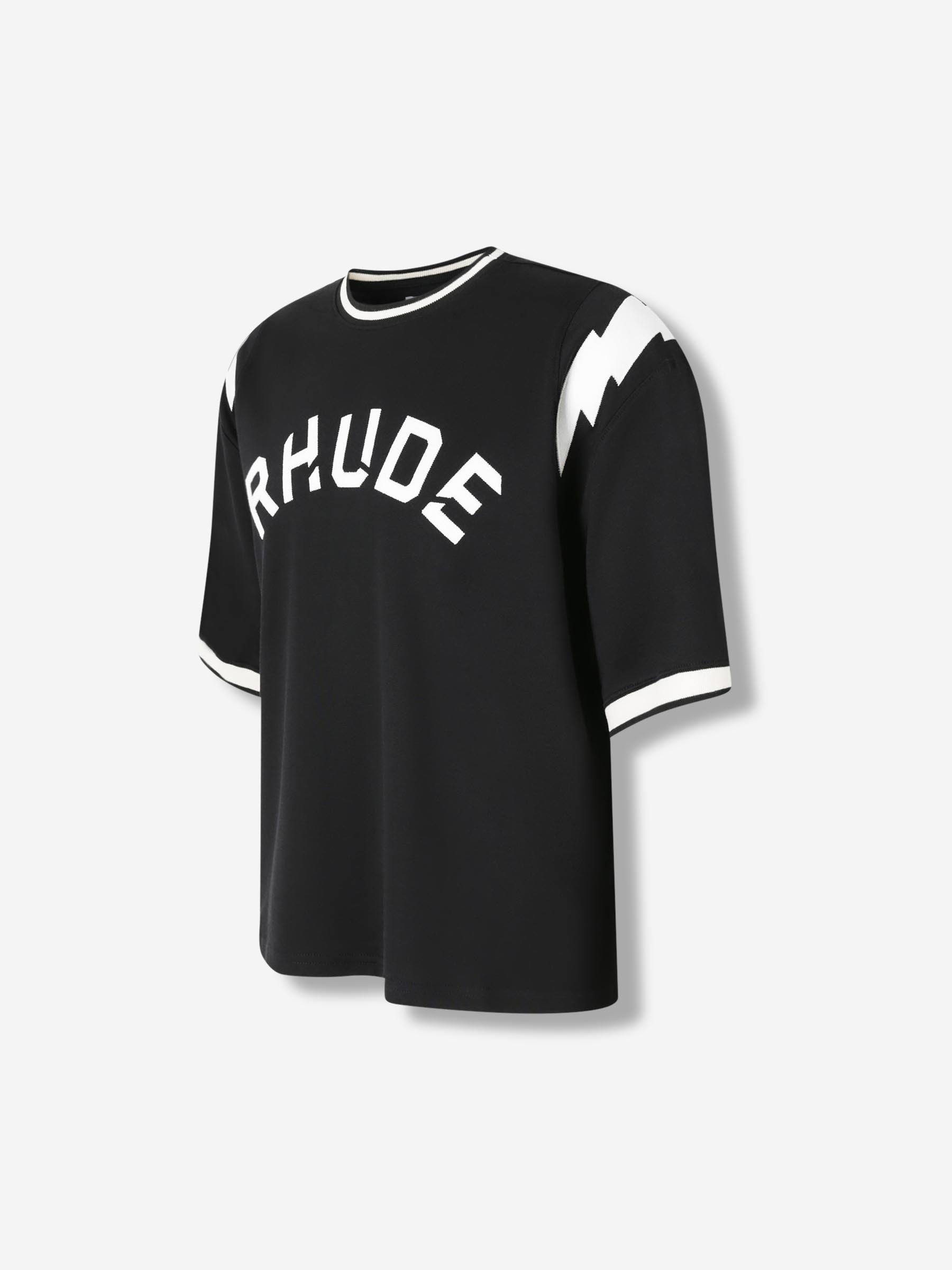 Rhude Hombre Barcelona Camiseta Cuello Redondo color Negro sku 553-004317 01 - Foto 3