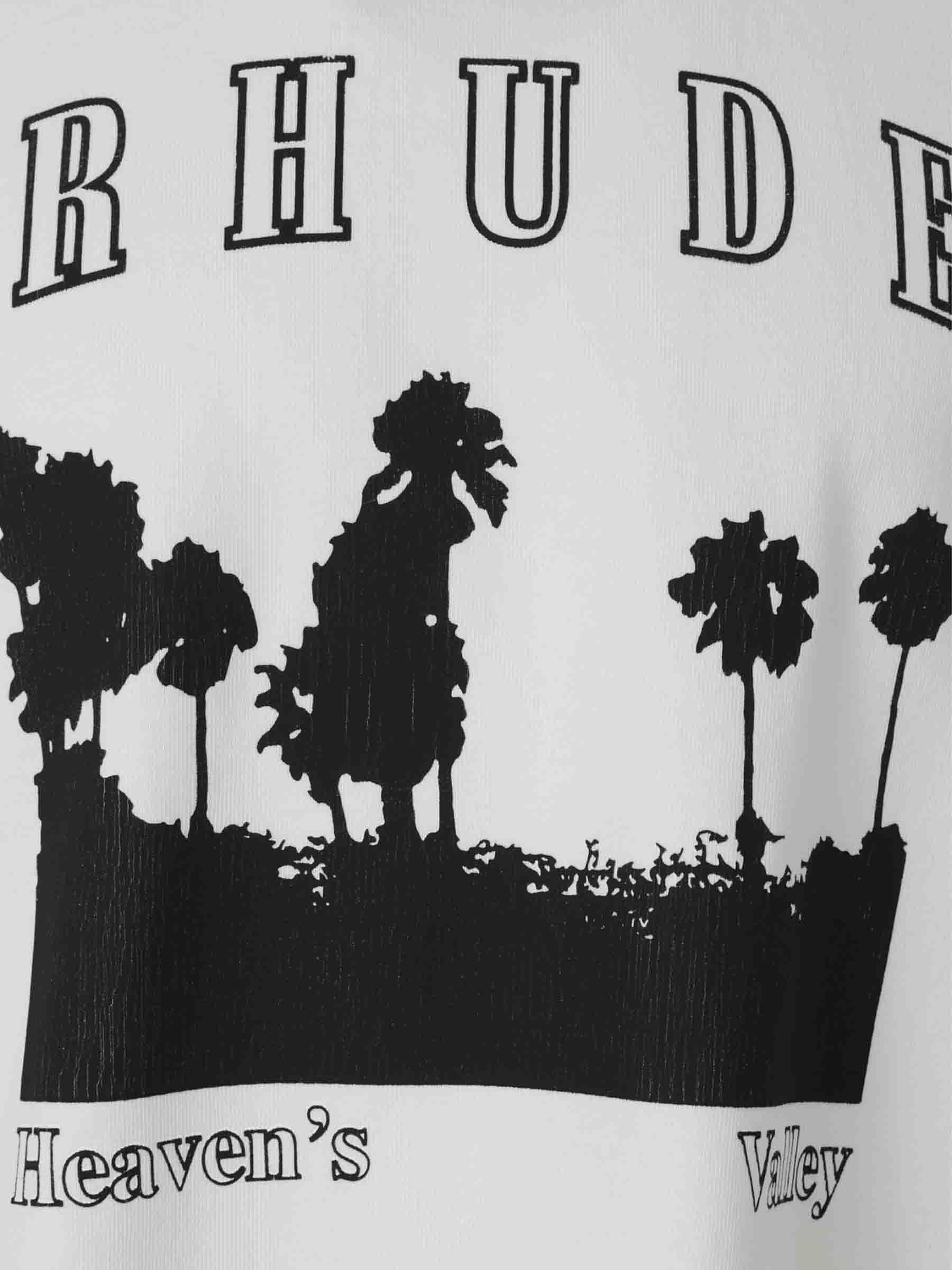 Rhude Hombre Barcelona Camiseta Cuello Redondo color Blanco sku 553-004318 01 - Foto 3