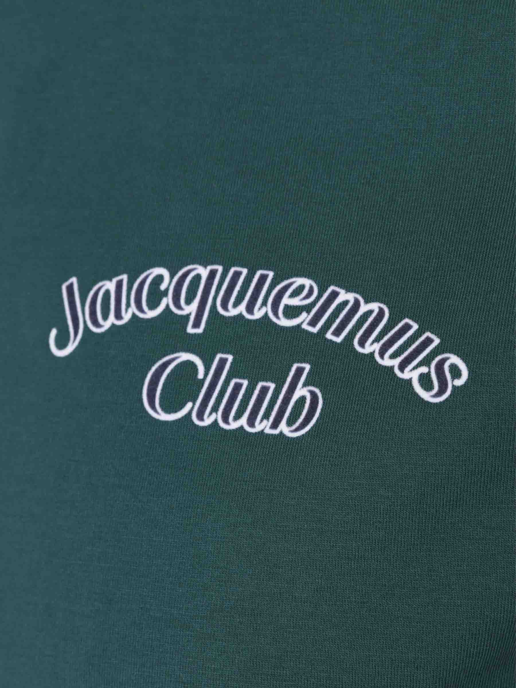 Jacquemus Hombre Barcelona Camiseta Le T-Shirt Club color Verde Lima sku 553-004336 02 - Foto 3