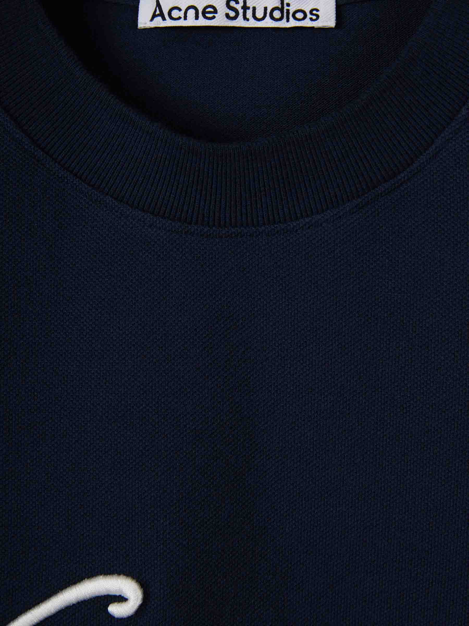 Acne Studios Hombre Barcelona Camiseta Logo Relaxed color Azul Noche sku 553-004351 01 - Foto 4
