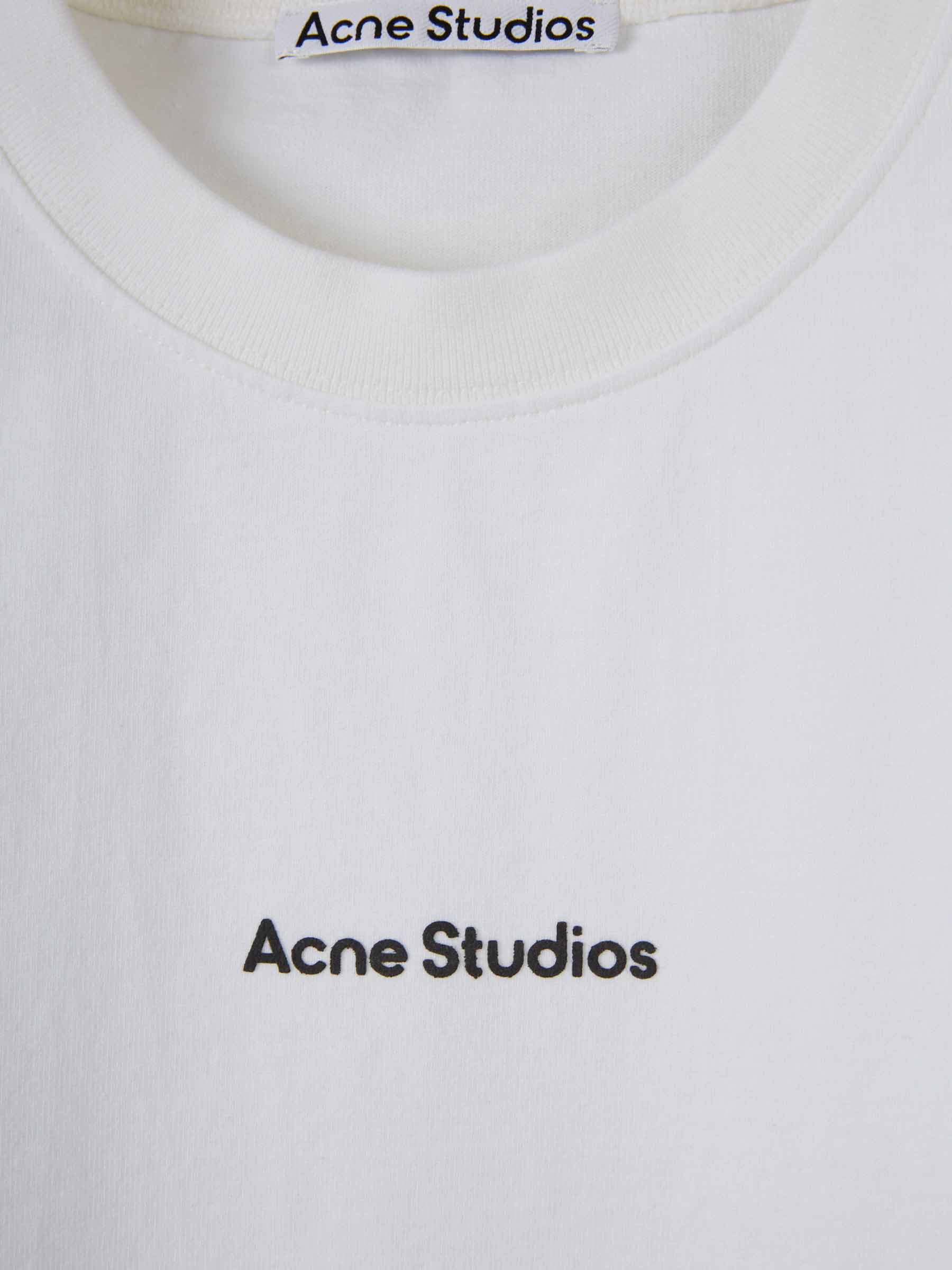 Acne Studios Hombre Barcelona Camiseta Logo color Blanco sku 553-004353 02 - Foto 3