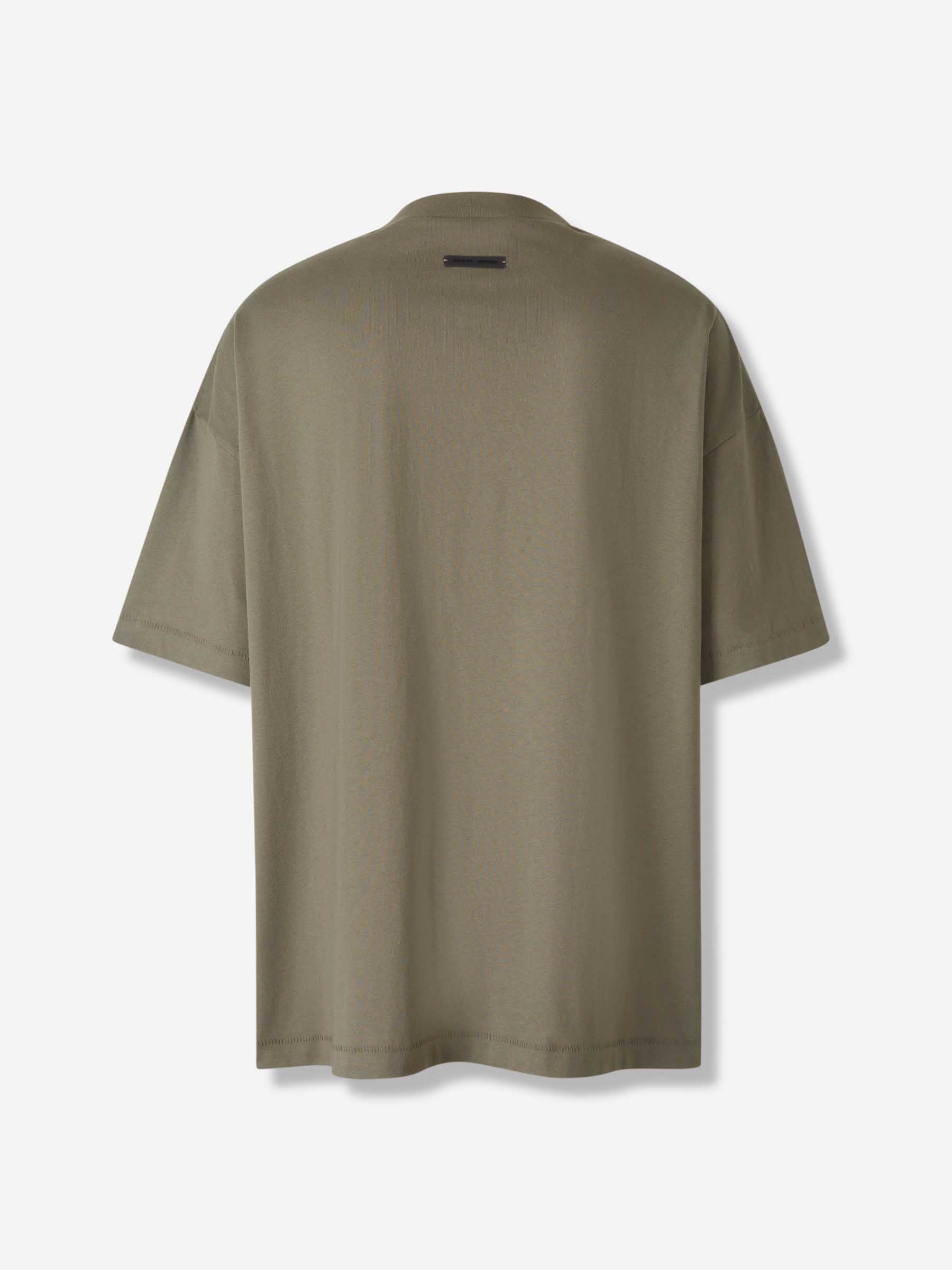 Fear of God Essentials Hombre Barcelona Camiseta Cuello Redondo color Verde Militar sku 553-004405 01 - Foto 2