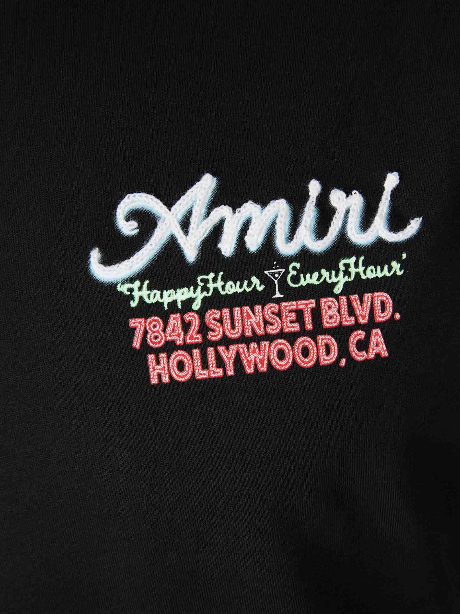 Amiri Hombre Barcelona Camiseta Cuello Redondo color Negro sku 553-004508 01 - Foto 4