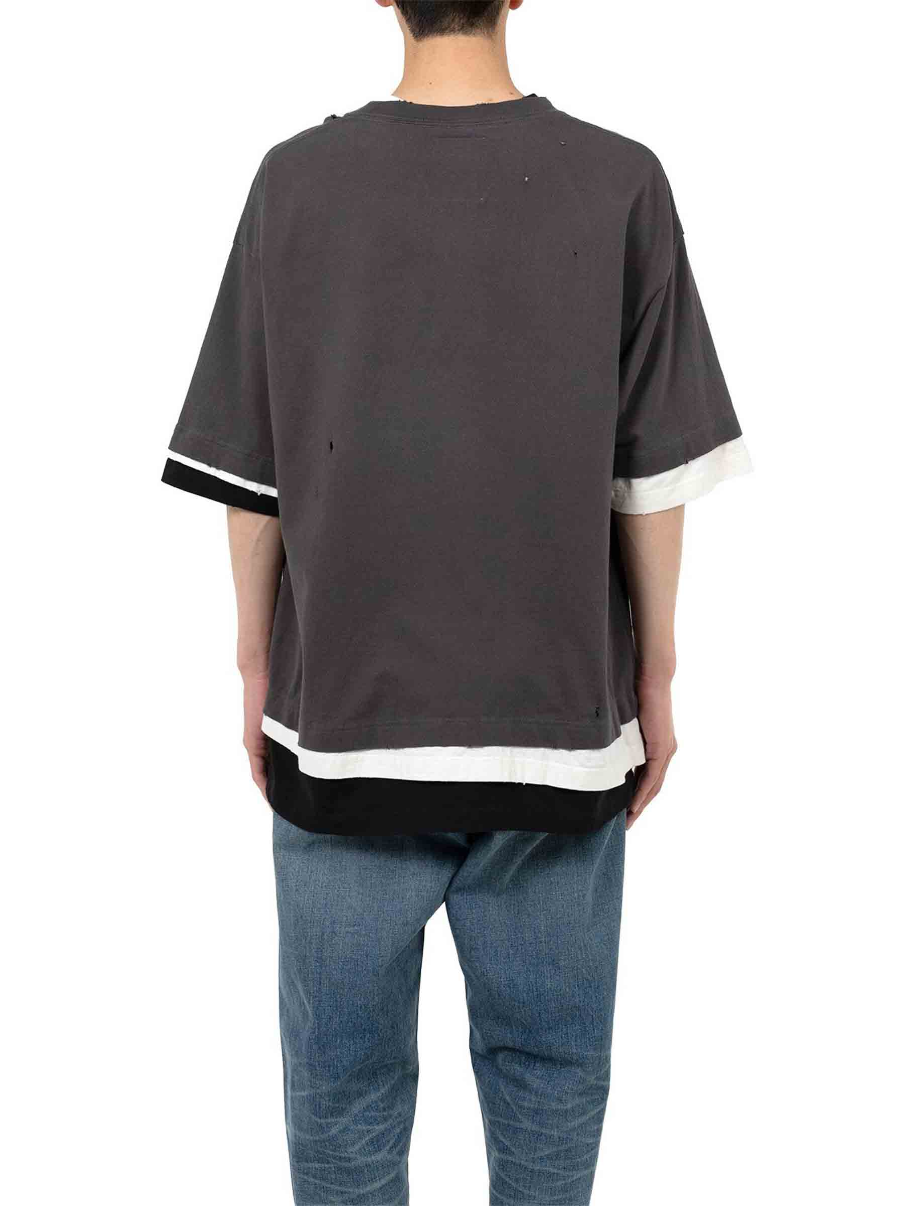 Maison Mihara Yasuhiro Hombre Barcelona Camiseta Cuello Redondo color Negro sku 553-004522 01 - Foto 5