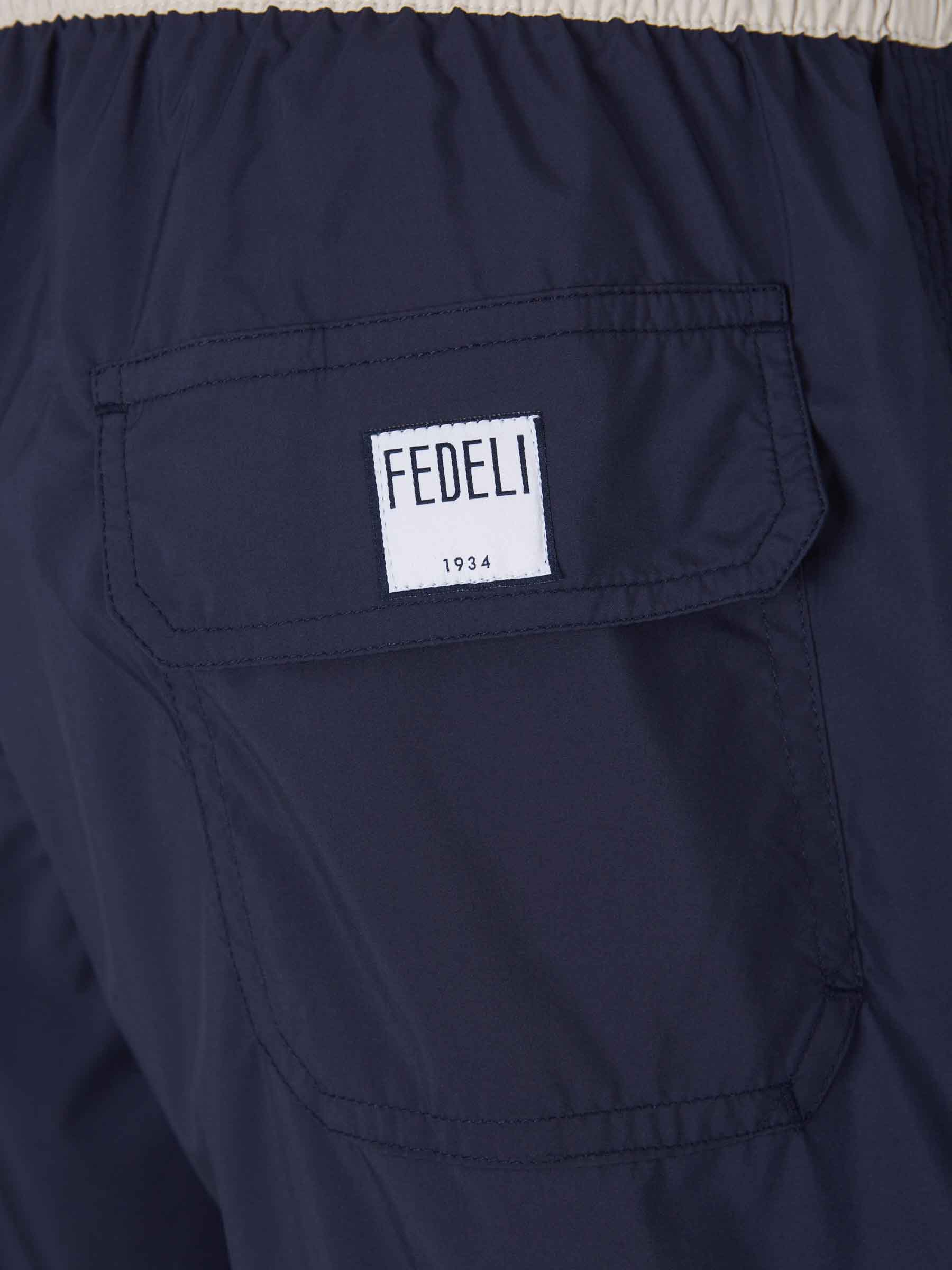 Fedeli Hombre Barcelona Bañador Liso Contraste color Azul Marino sku 561-001353 01 - Foto 5