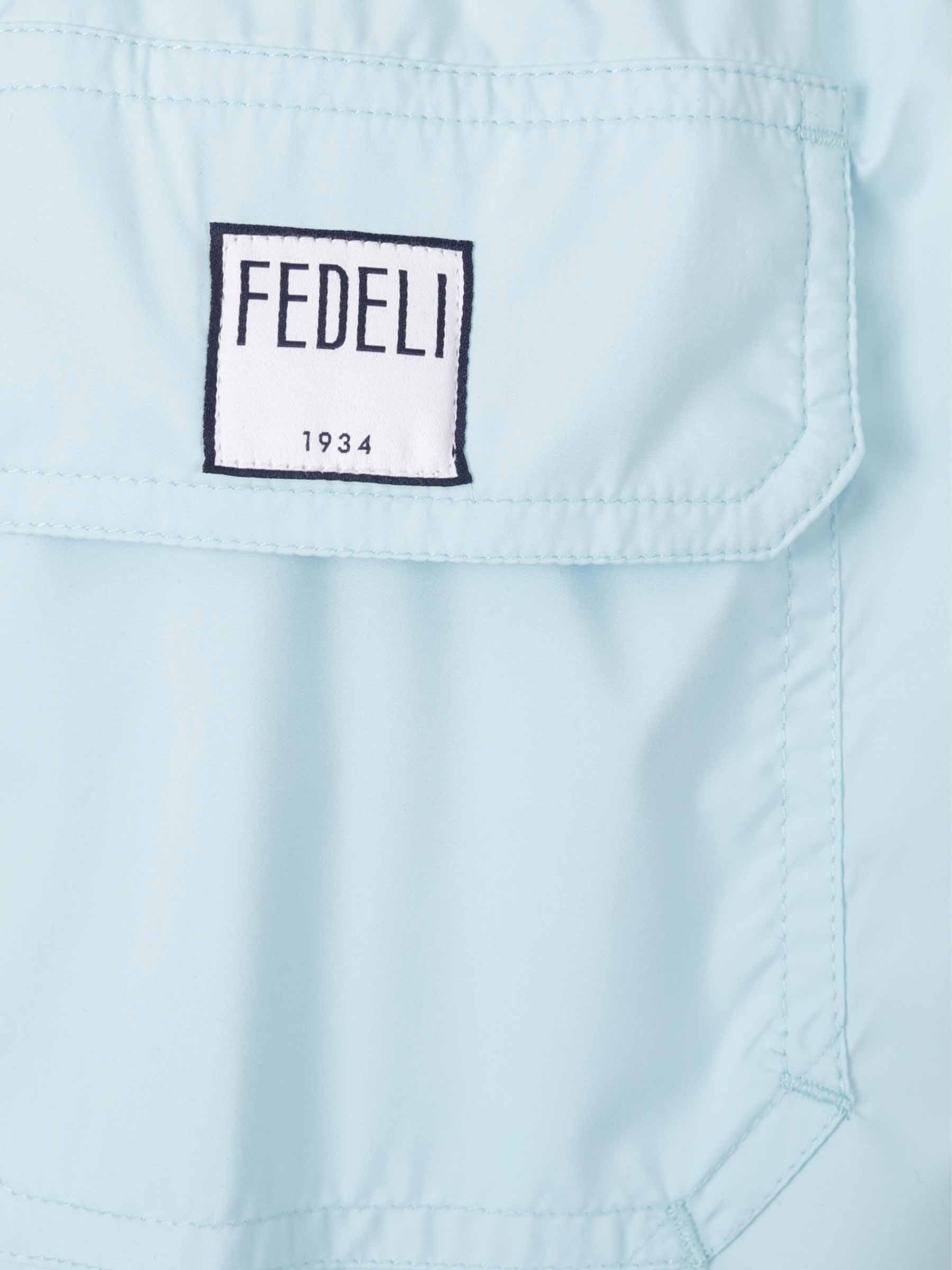 Fedeli Hombre Barcelona Bañador Liso Contraste color Azul Celeste sku 561-001353 03 - Foto 3