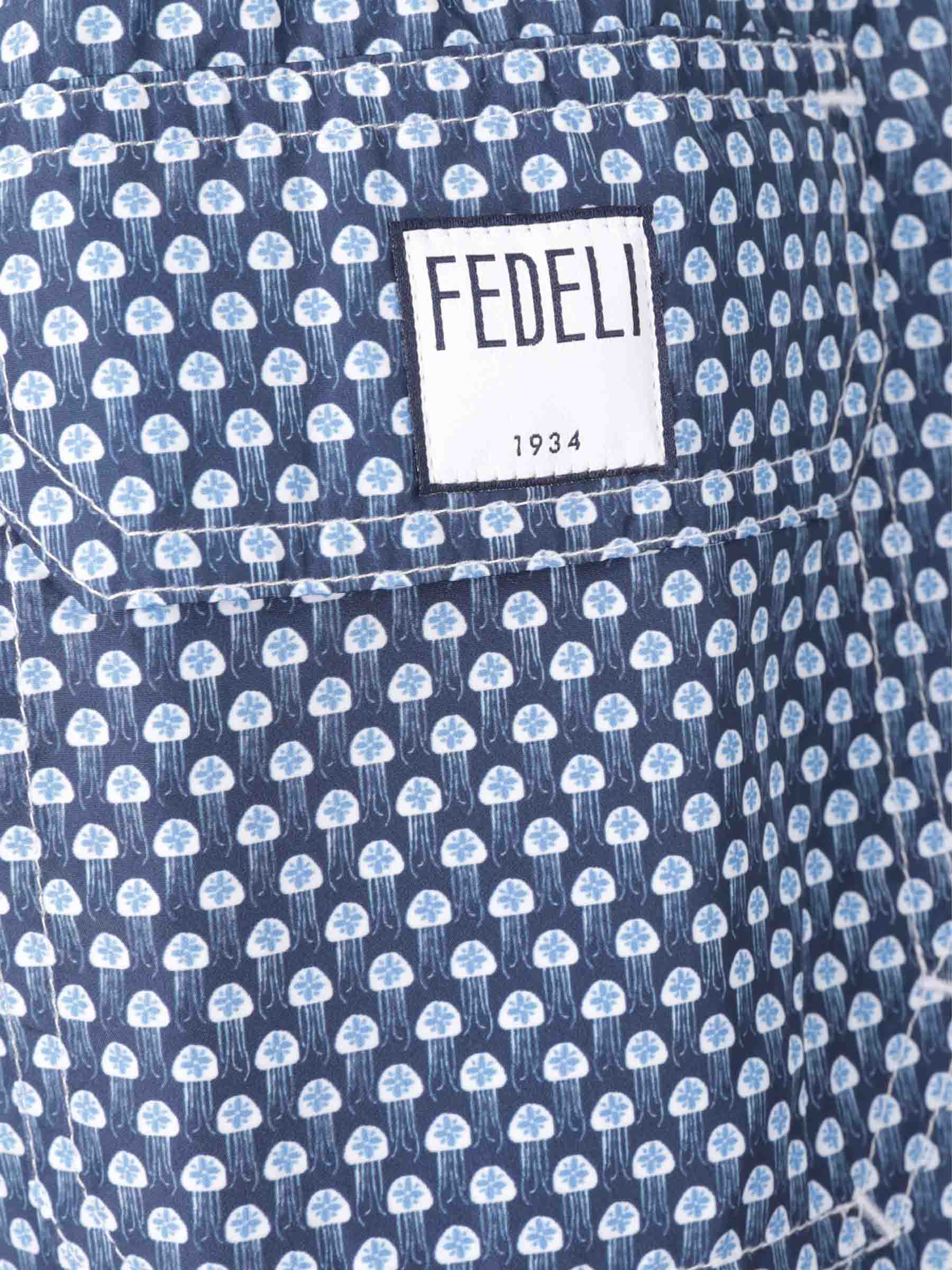 Fedeli Hombre Barcelona Bañador Estampado Medusas color Azul Marino sku 561-001354 01 - Foto 3