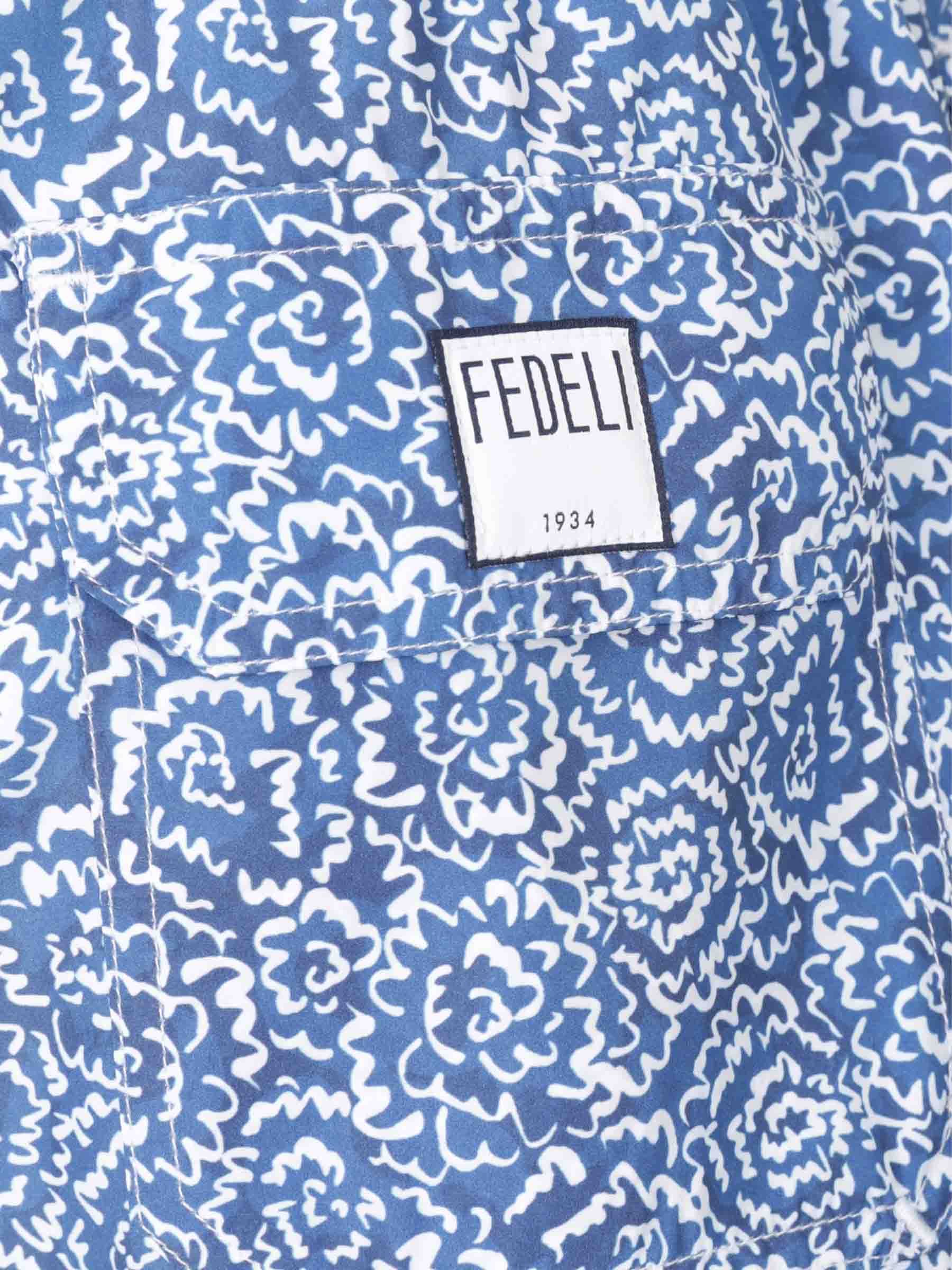 Fedeli Hombre Barcelona Bañador Estampado Floral color Azul sku 561-001355 02 - Foto 3